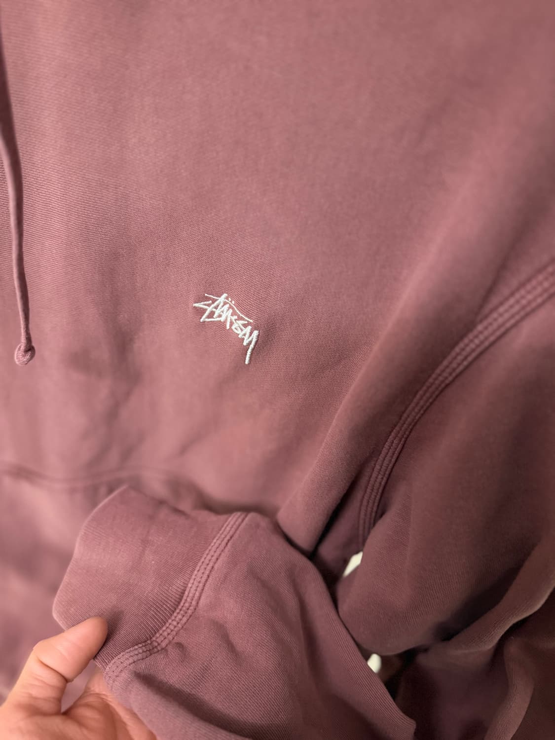 스투시 [민트급.정품] 자수 후드티 스웻셔츠 m(100ㅡ105) 상품이미지4