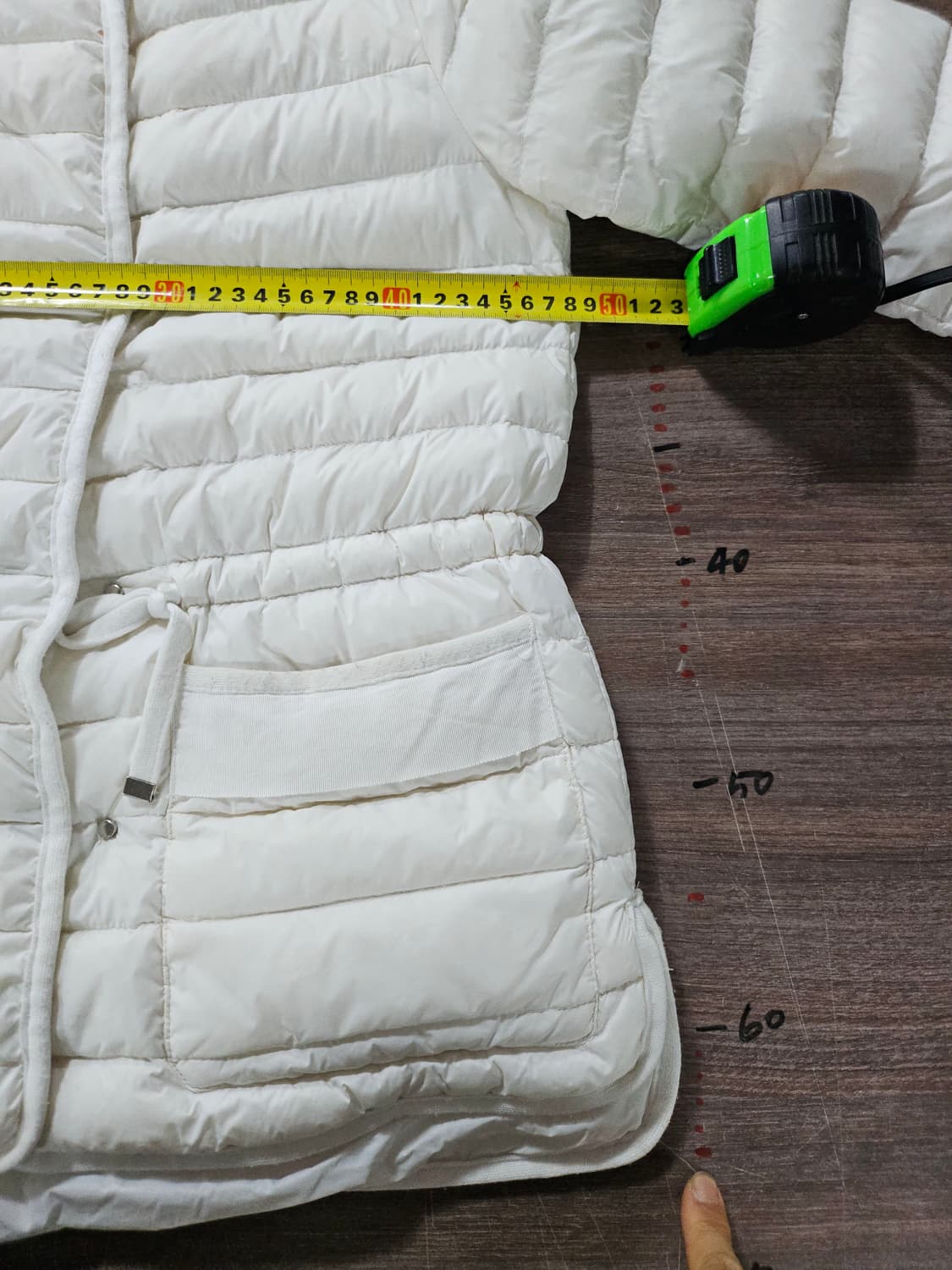 화이트 경량 다운 패딩 자켓  M 상품이미지4