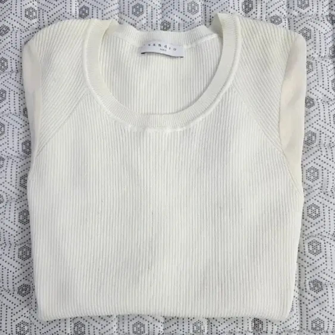 Sandro 산드로 크림 니트 블라우스 ~55 상품이미지7