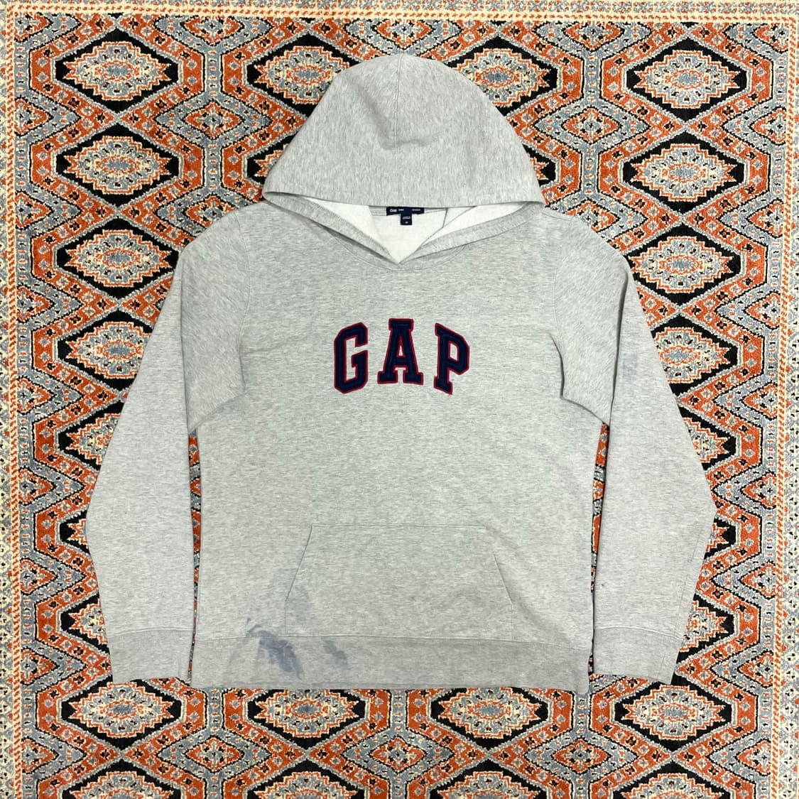 갭 스펠로고 그레이 후드티셔츠 여성M 상품이미지1