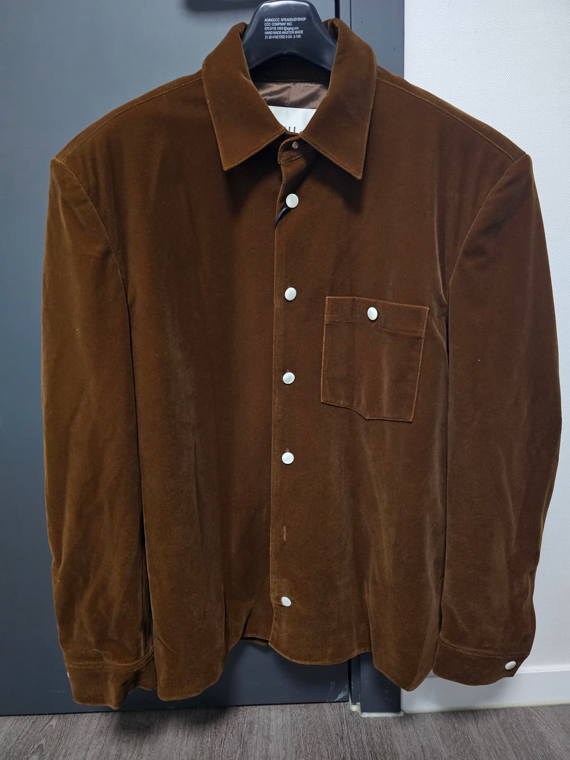 타일레taille 벨벳 셔츠 자켓 2 상품이미지3