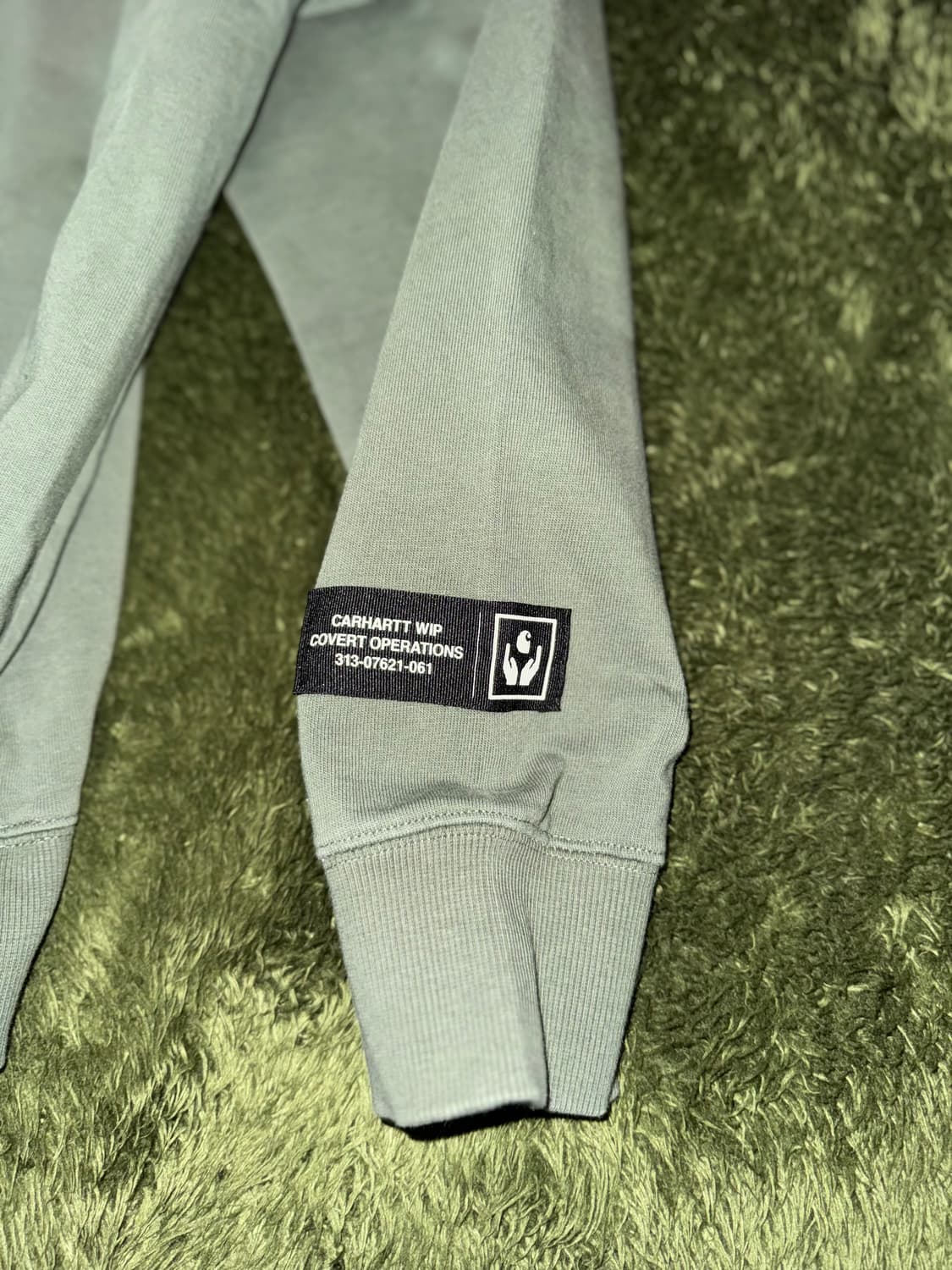 [S] 칼하트 WIP 밀리터리 테이프 후디 후드티 올리브 상품이미지7