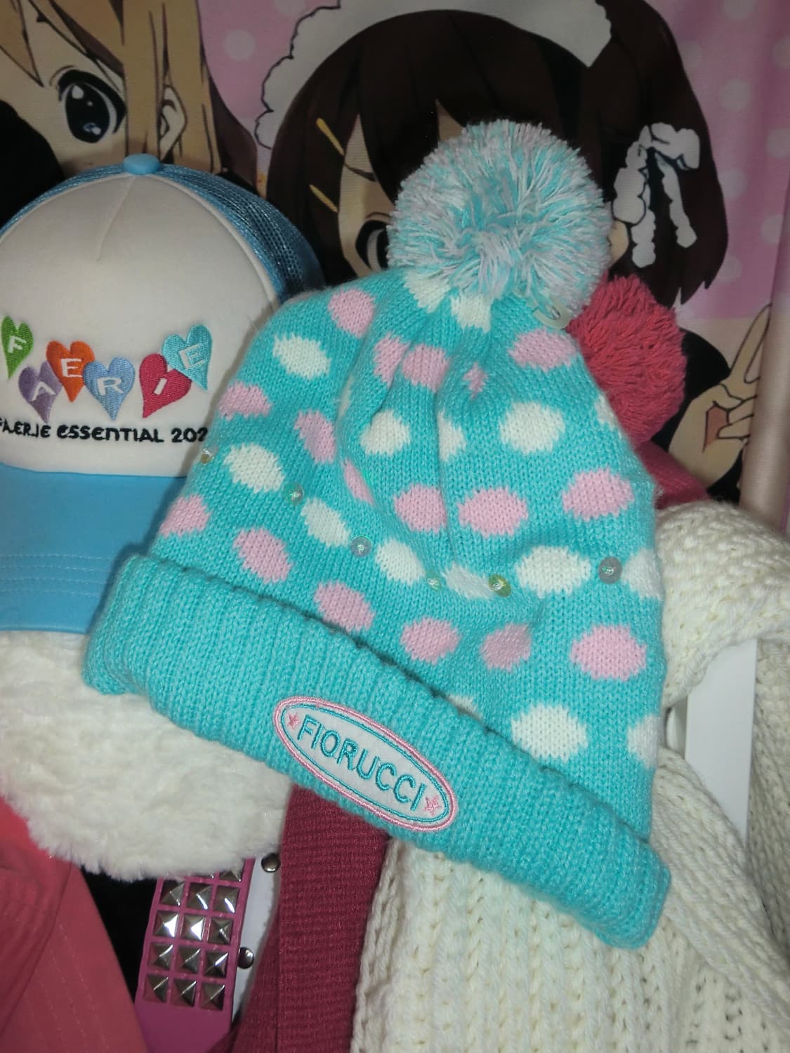 도트 폼폼비니 니혼진 러블리 모리걸 빈티지 하라주쿠 상품이미지1