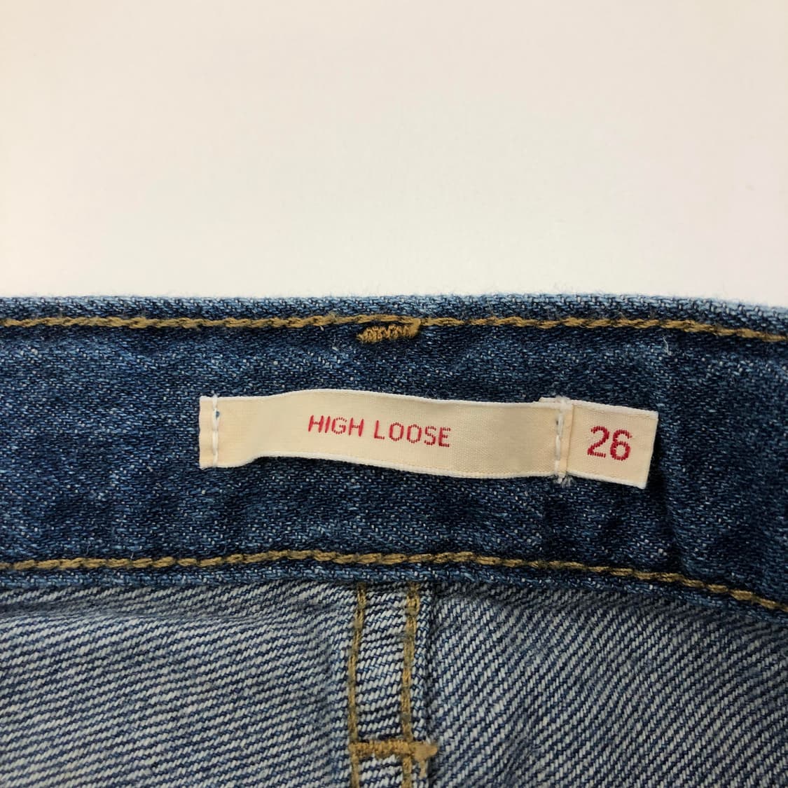 리바이스 프리미엄빅E탭 하이루즈 데님진 26 쿨데님 상품이미지6