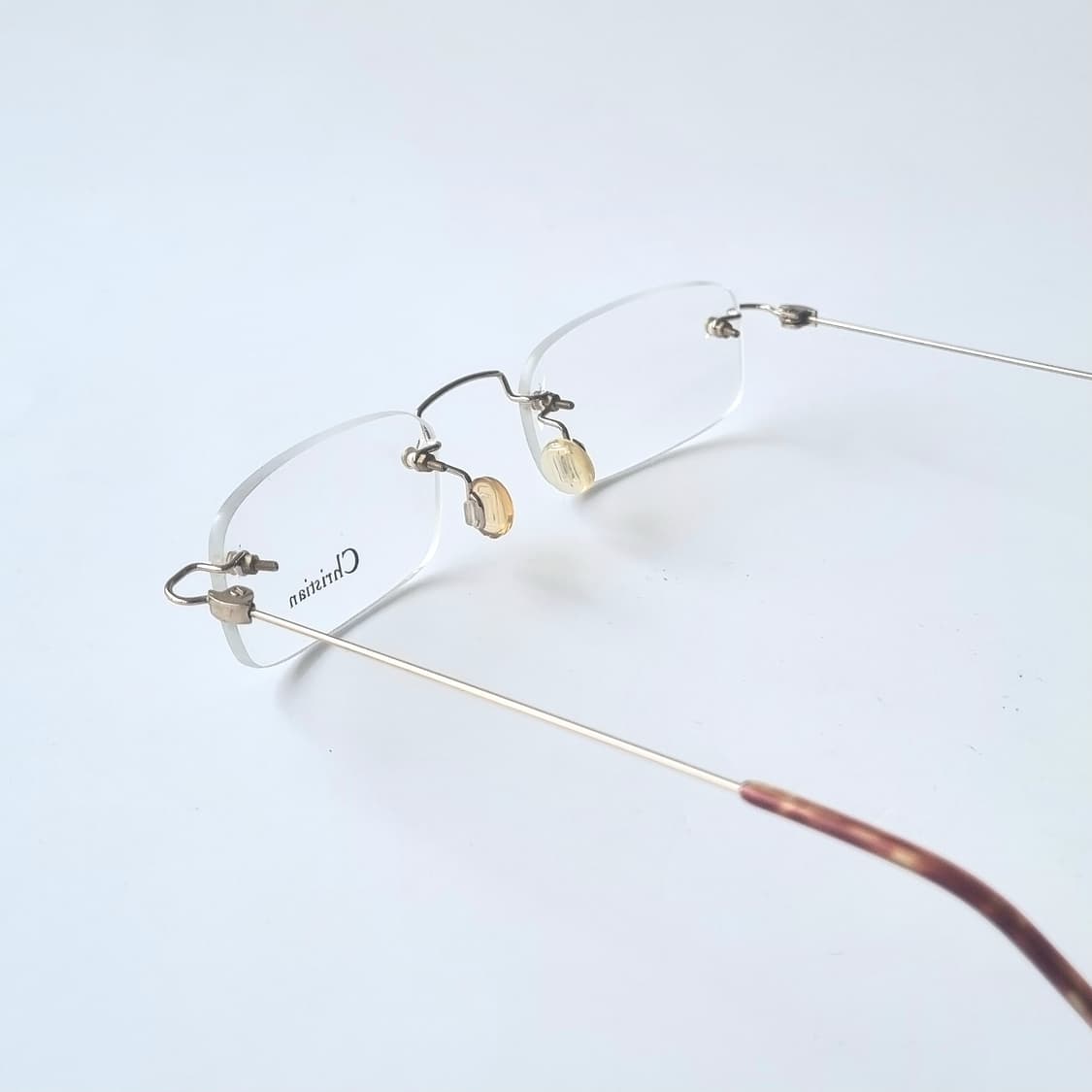 데드스탁 스퀘어 디자인 심플한 무테 안경테565 상품이미지5