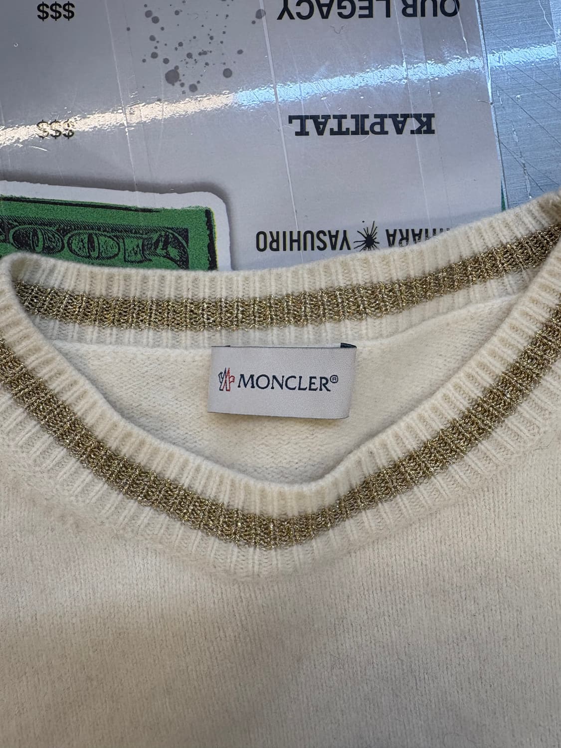 몽클레어 로고 울 니트 상품이미지3