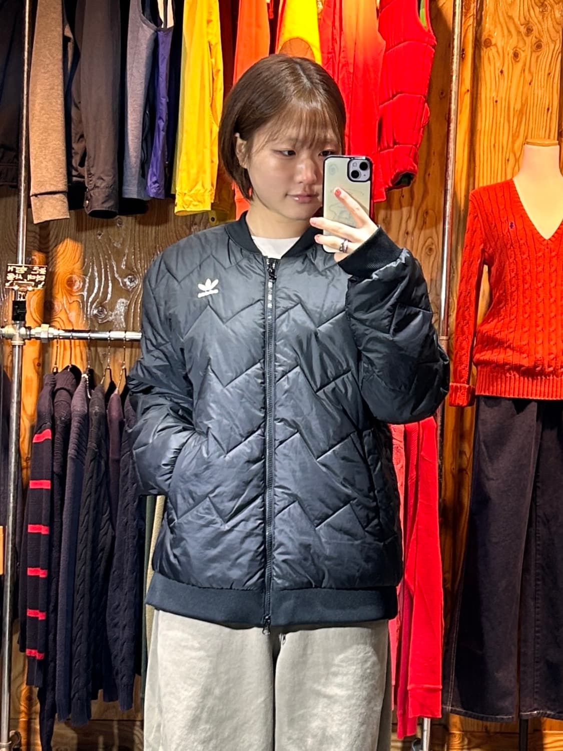 3XL 아디다스 파이어버드 퀼팅 블랙 블루종 상품이미지1