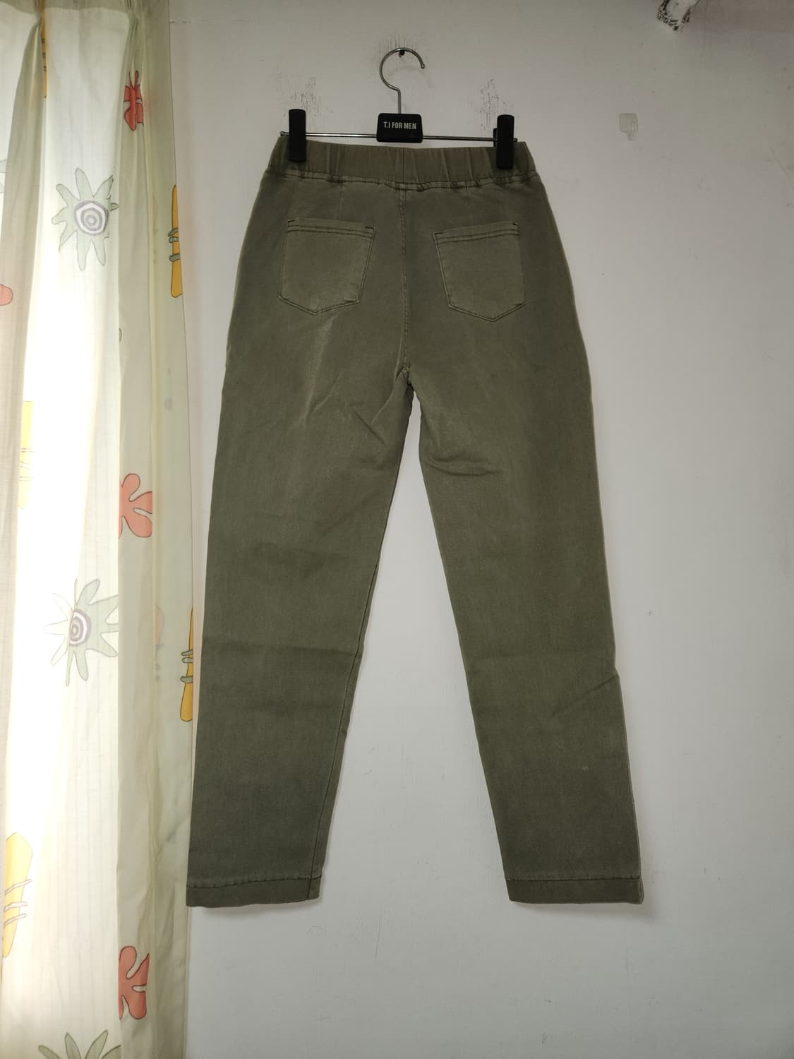 새옷)카키색 밴딩 면바지 여성용 55 상품이미지2