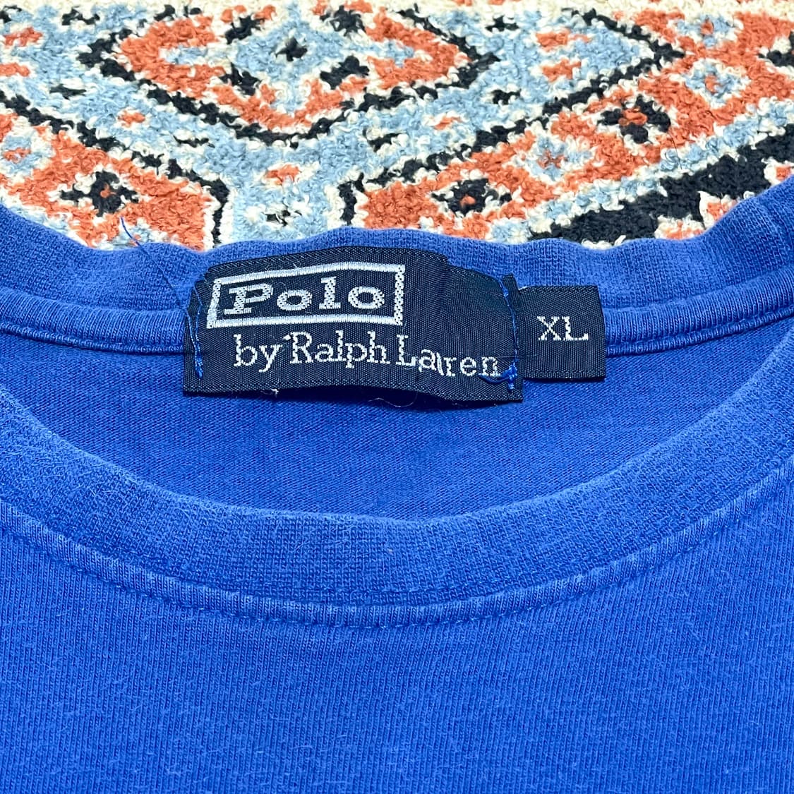 폴로랄프로렌 블루 포켓 반팔티셔츠 여성XL 상품이미지4