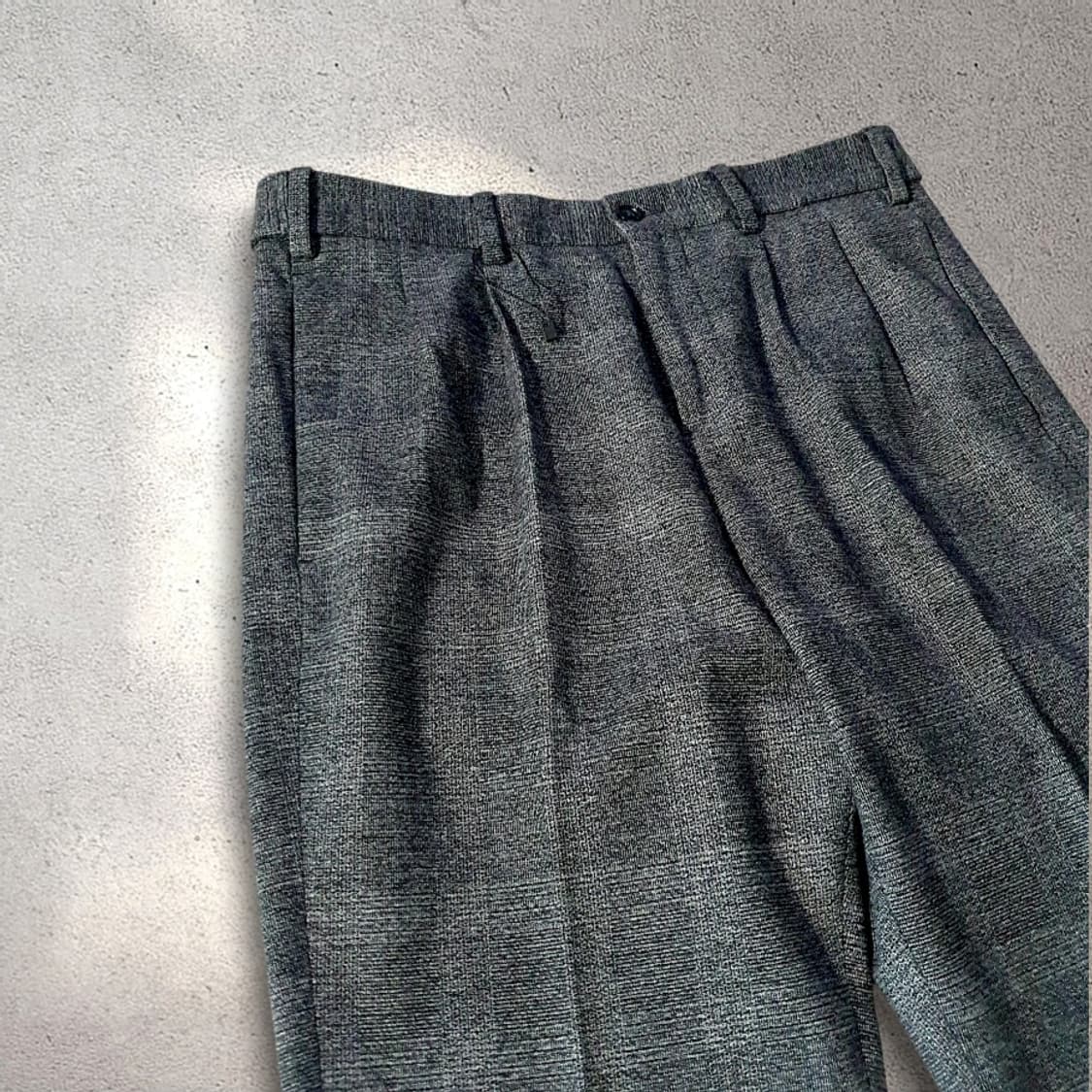 (30사이즈) 자라 슬랙스 울 팬츠 그레이 체크 바지 상품이미지4