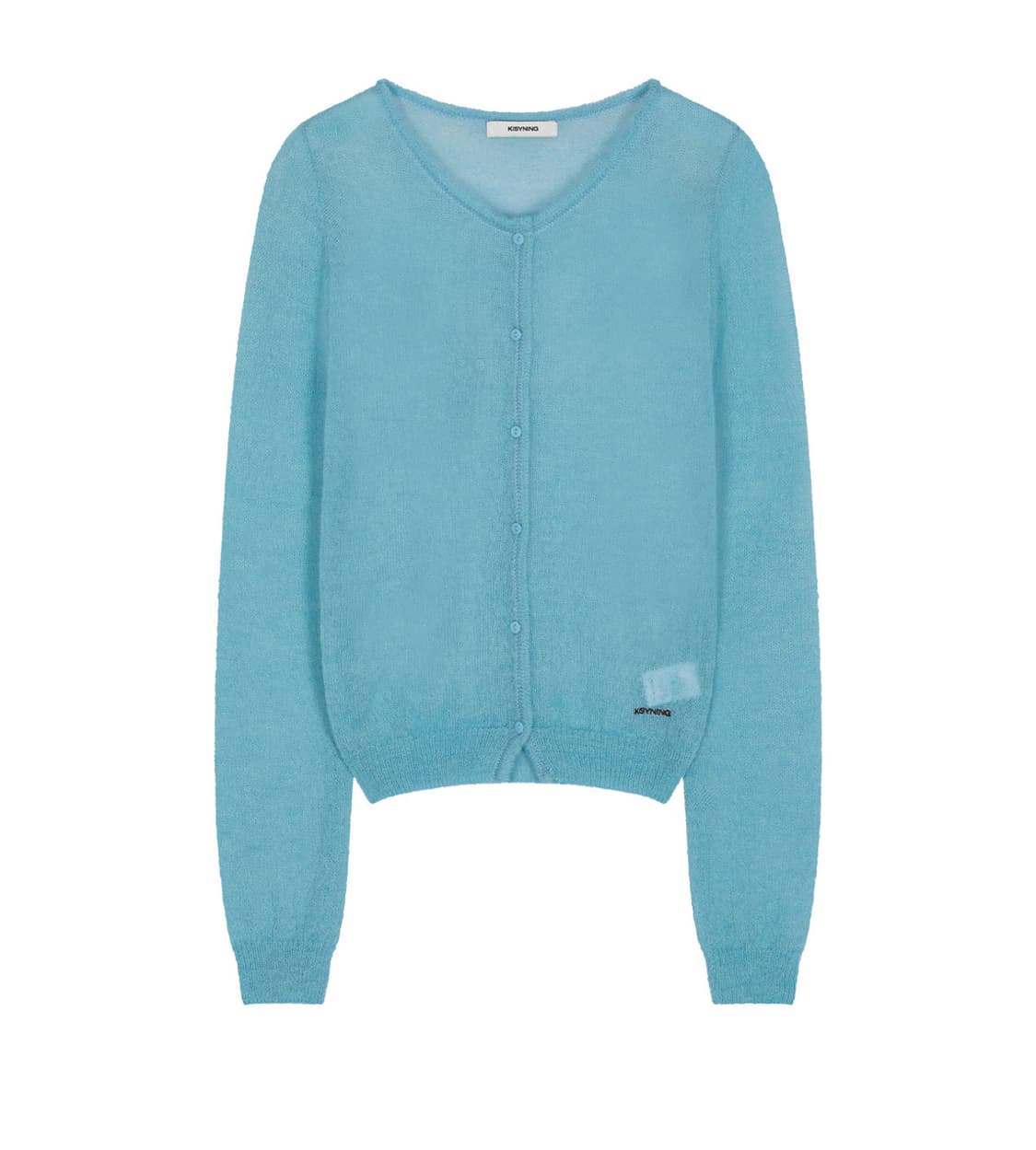 키시닝 Denish See-Through Cardigan 블루 상품이미지1