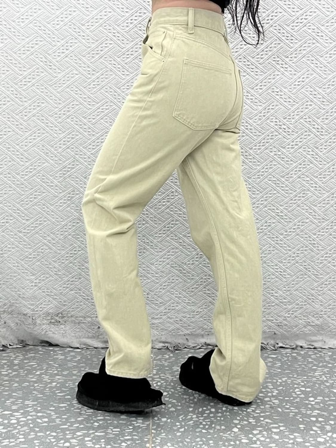 유니클로 U 르메르 빈티지 크림 면바지 코튼팬츠 25인치 C08070 상품이미지1