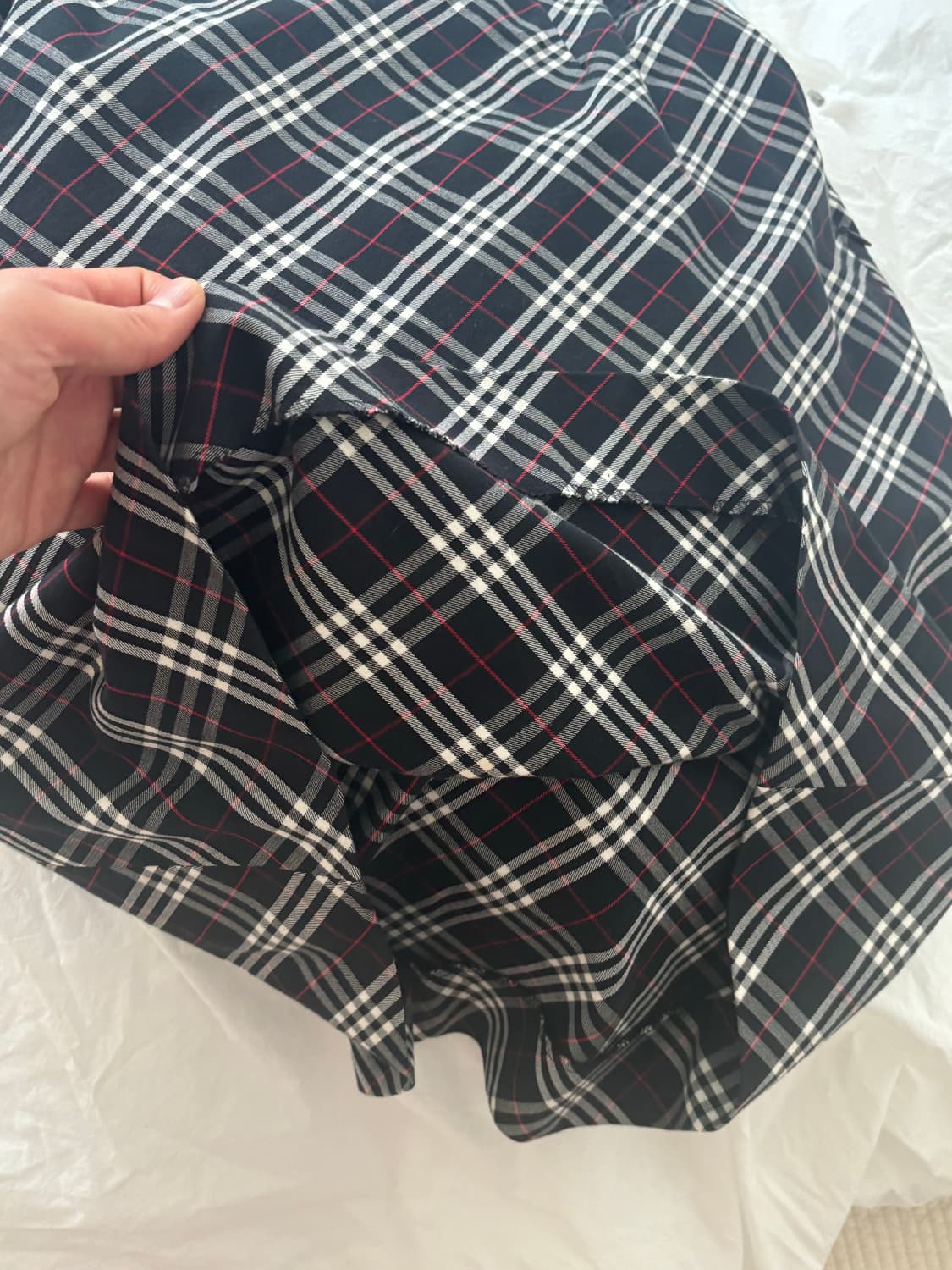 버버리 체크 스커트 상품이미지4