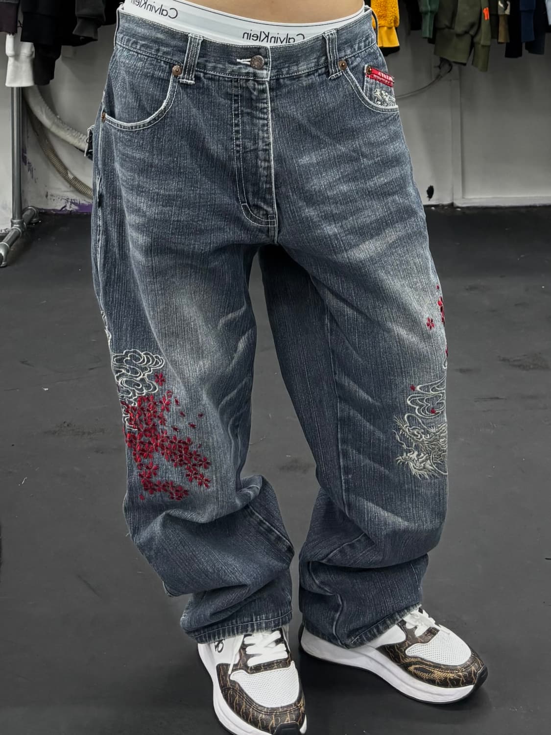 도그타운 오리엔탈 드래곤 데님팬츠 상품이미지3