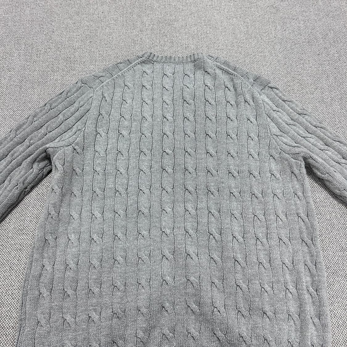 폴로 그레이 케이블 니트(XL) 상품이미지6