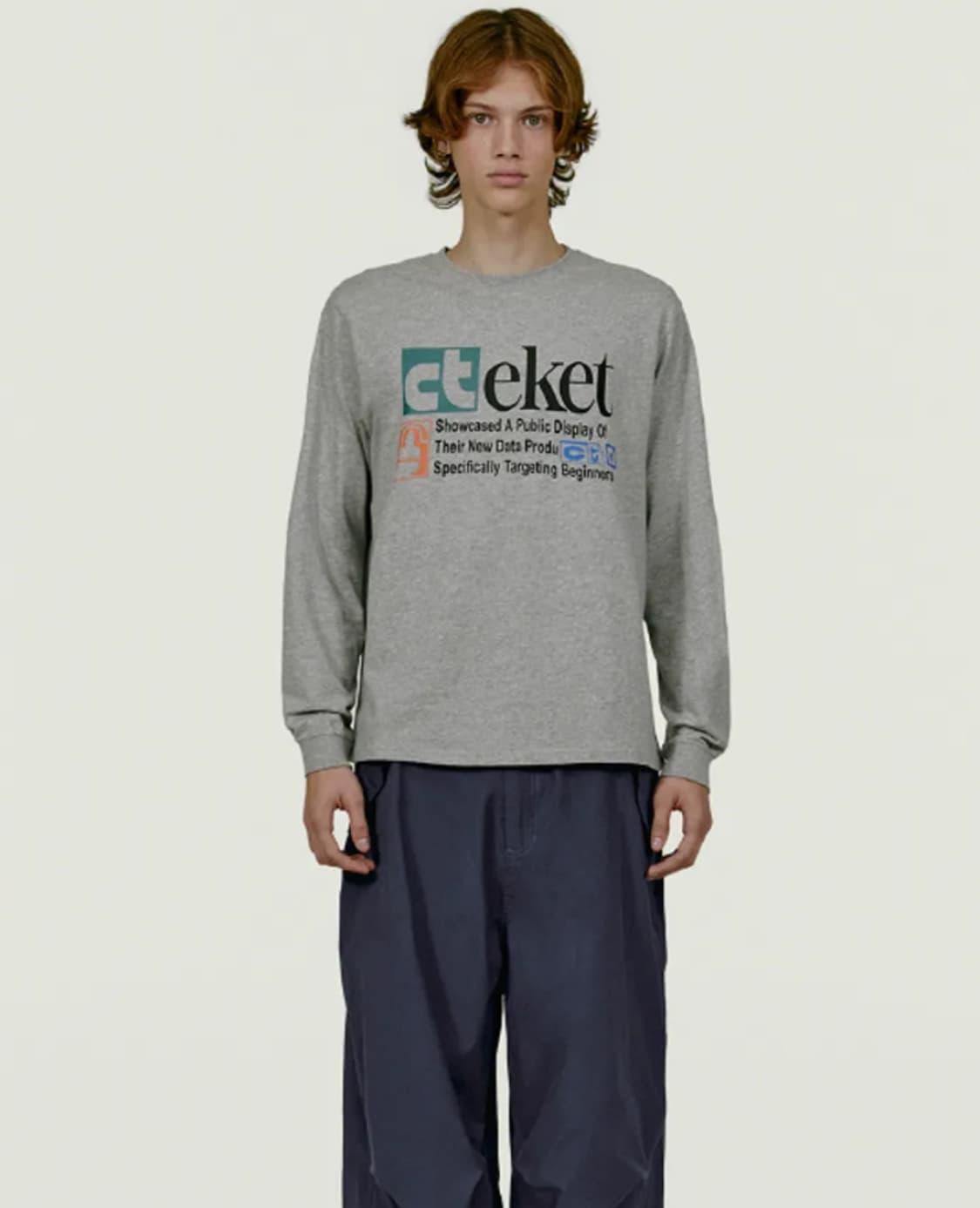 테켓 Plan L/S Tee Melange  롱 슬리브 teket 상품이미지1