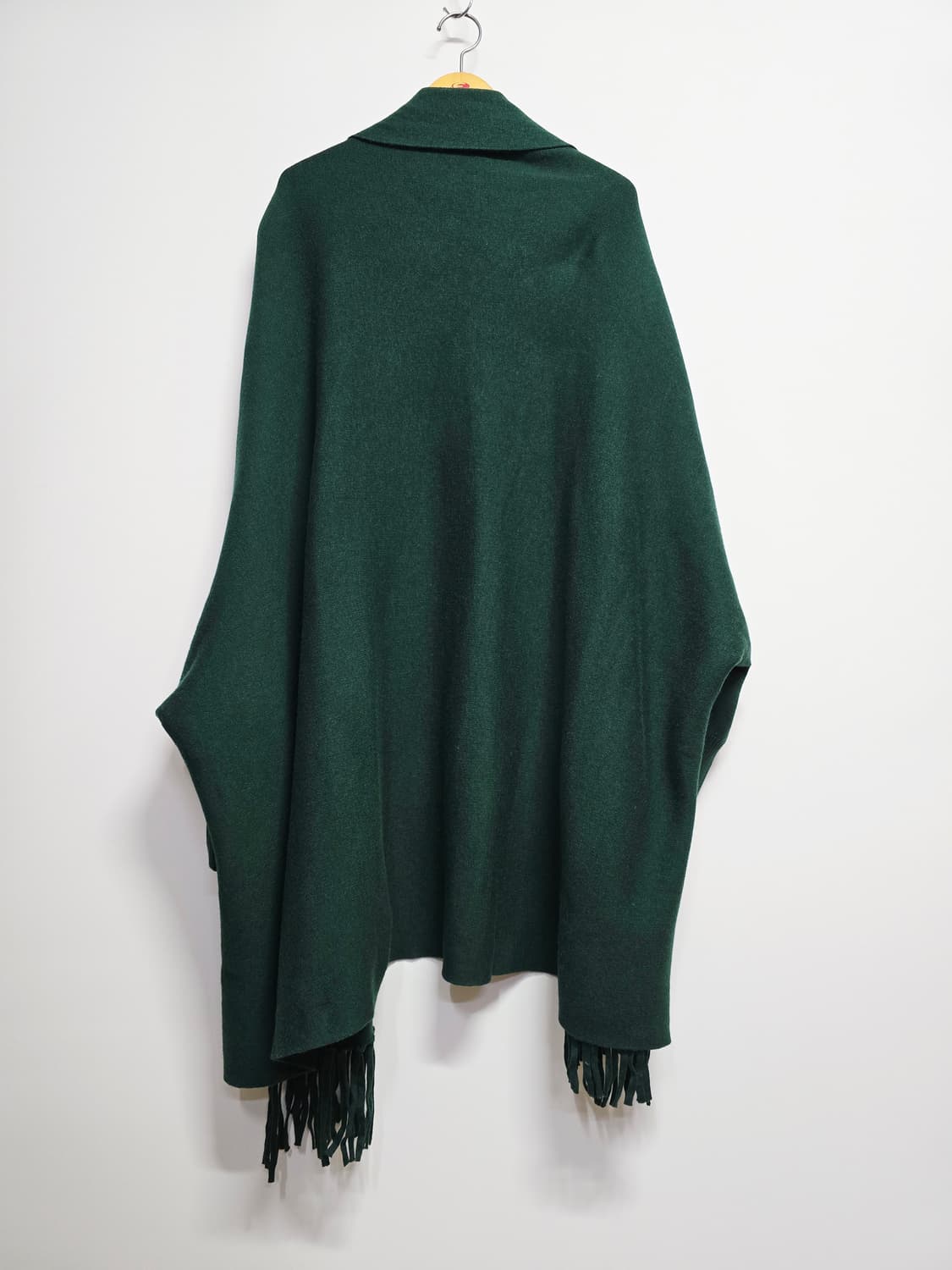 산드로 케이프 그린색상 니트 숄 가디건 프린지 장식 상품이미지5