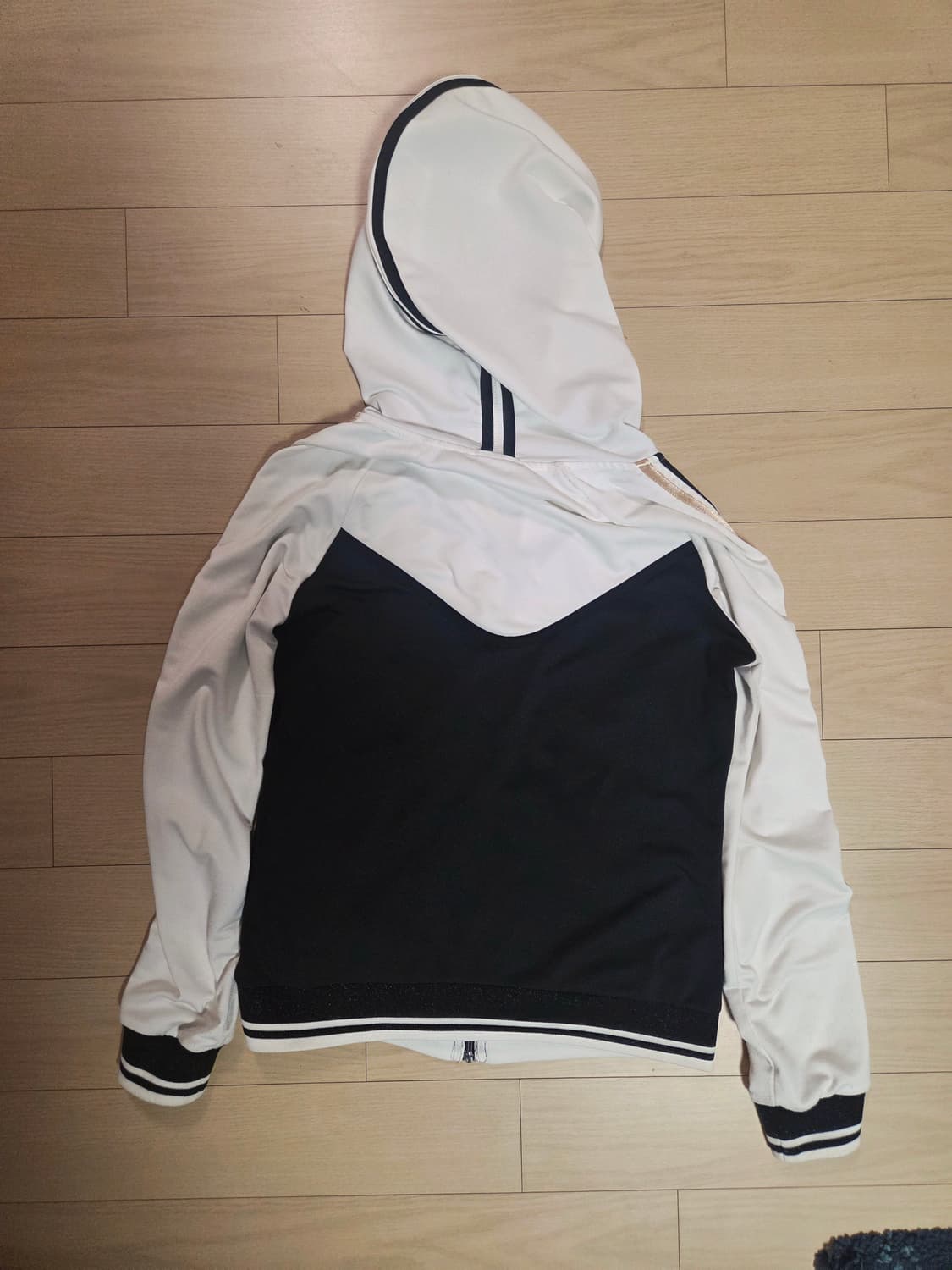 EXR 레이싱 져지 y2k 후드집업 블랙골드화이트  상품이미지5