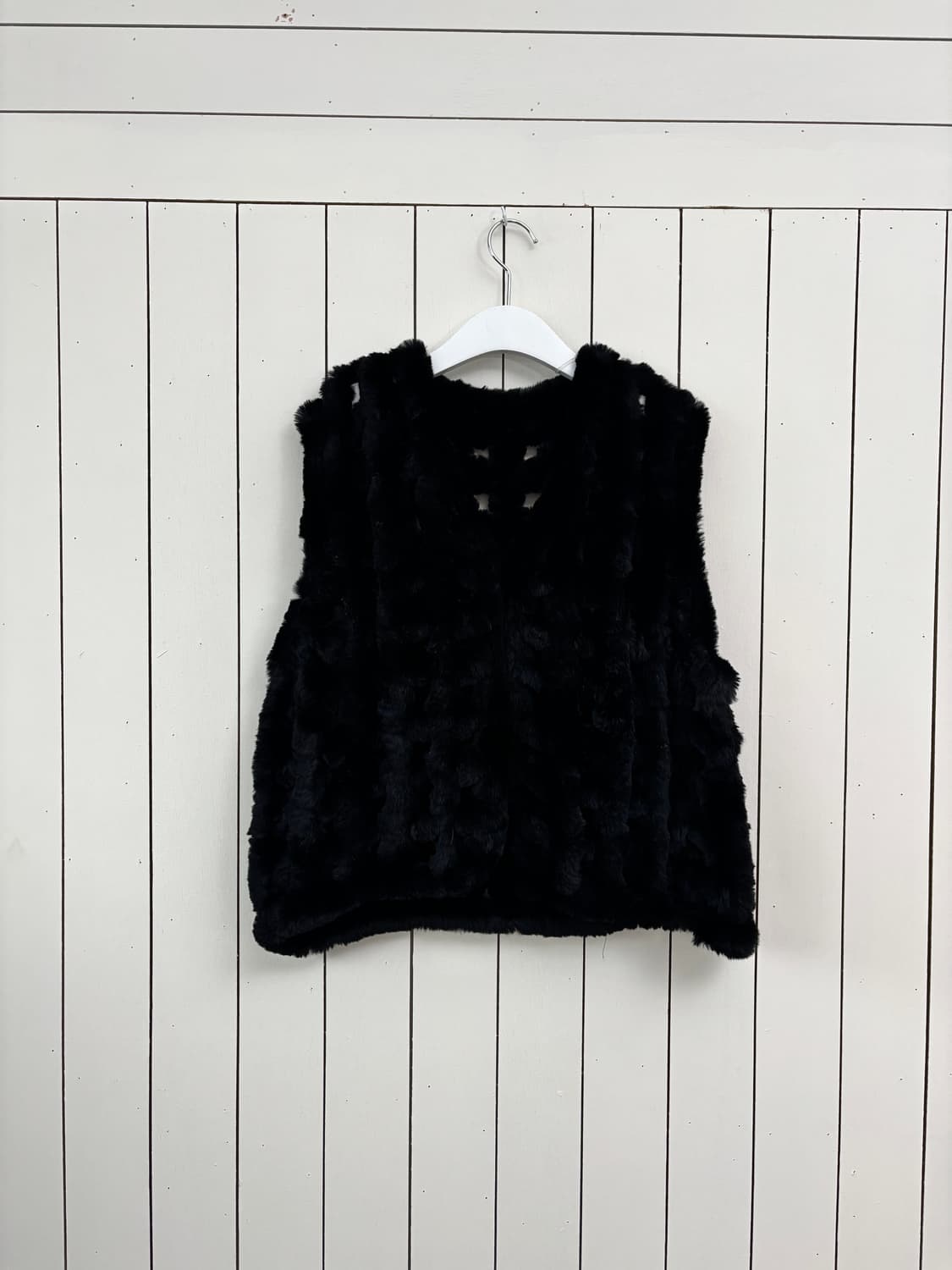 니팅 블랙 래빗 베스트 상품이미지7