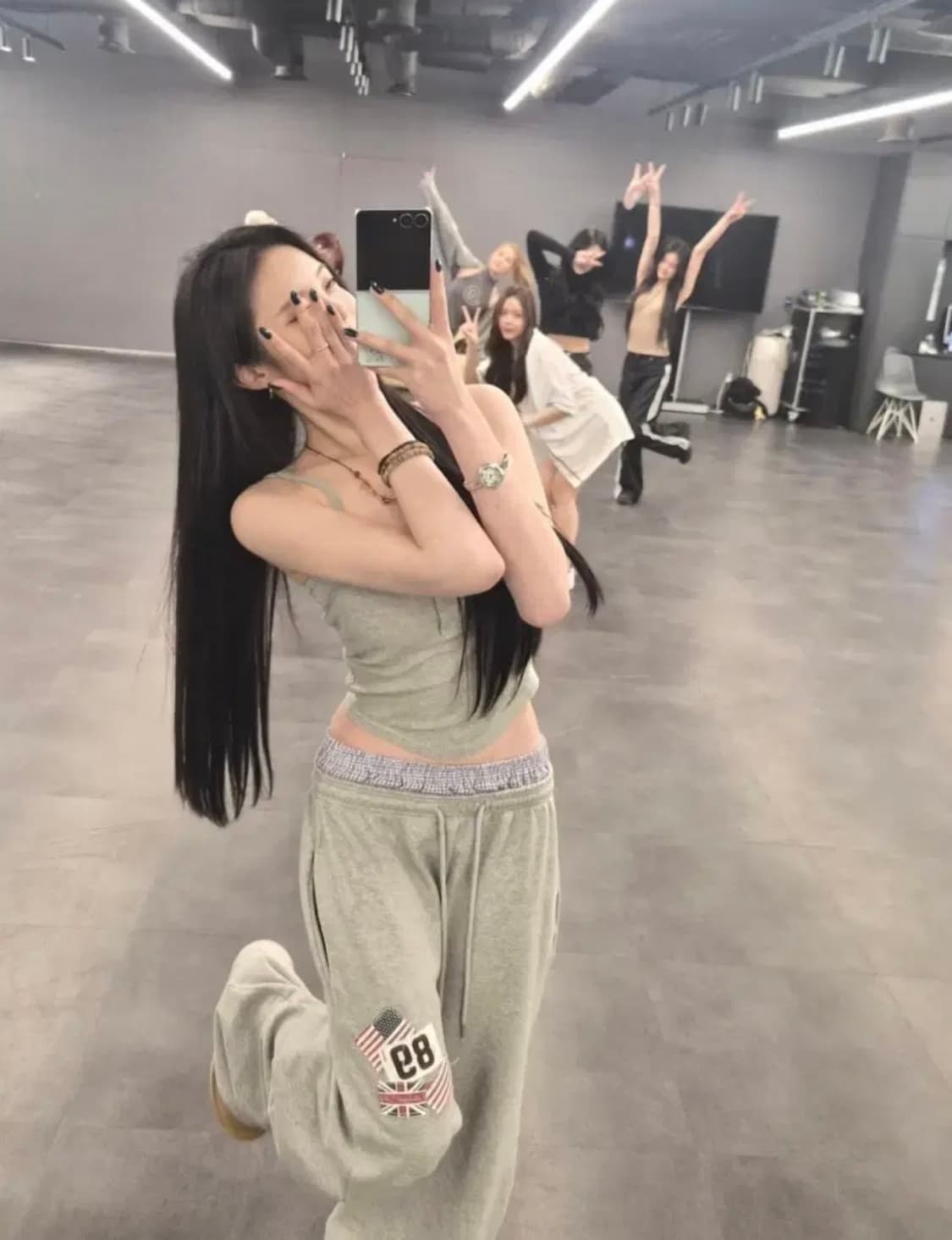 새상품 미드나잇무브 rd check pants 블랙 상품이미지2