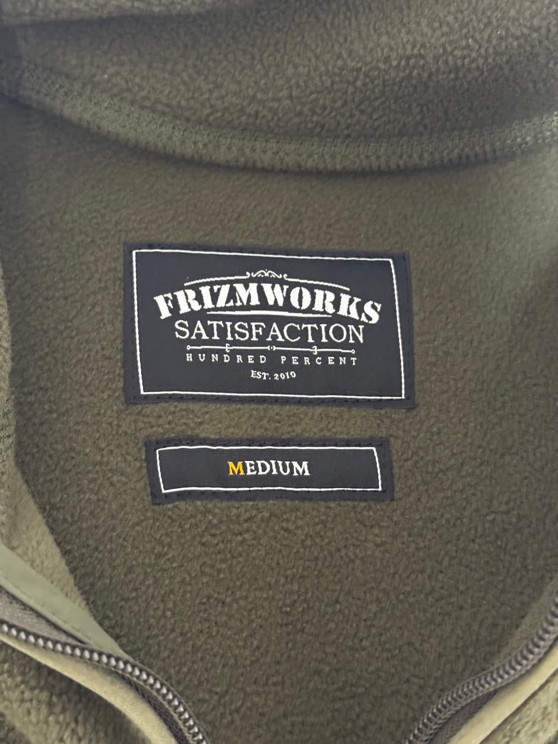 (m) 프리즘웍스 플리스 집업 자켓 올리브 상품이미지5