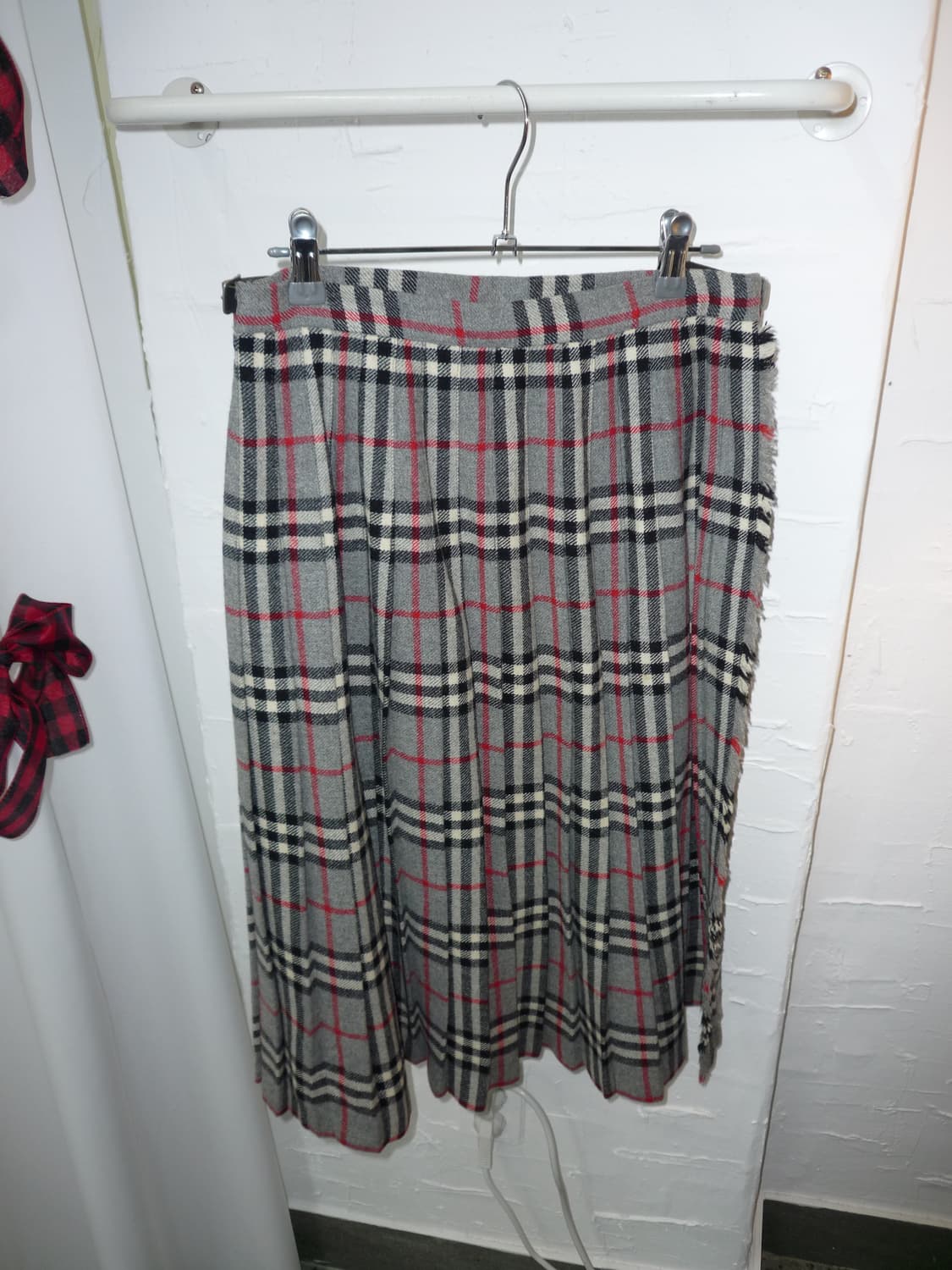 Grey tartan lap skirt 상품이미지5