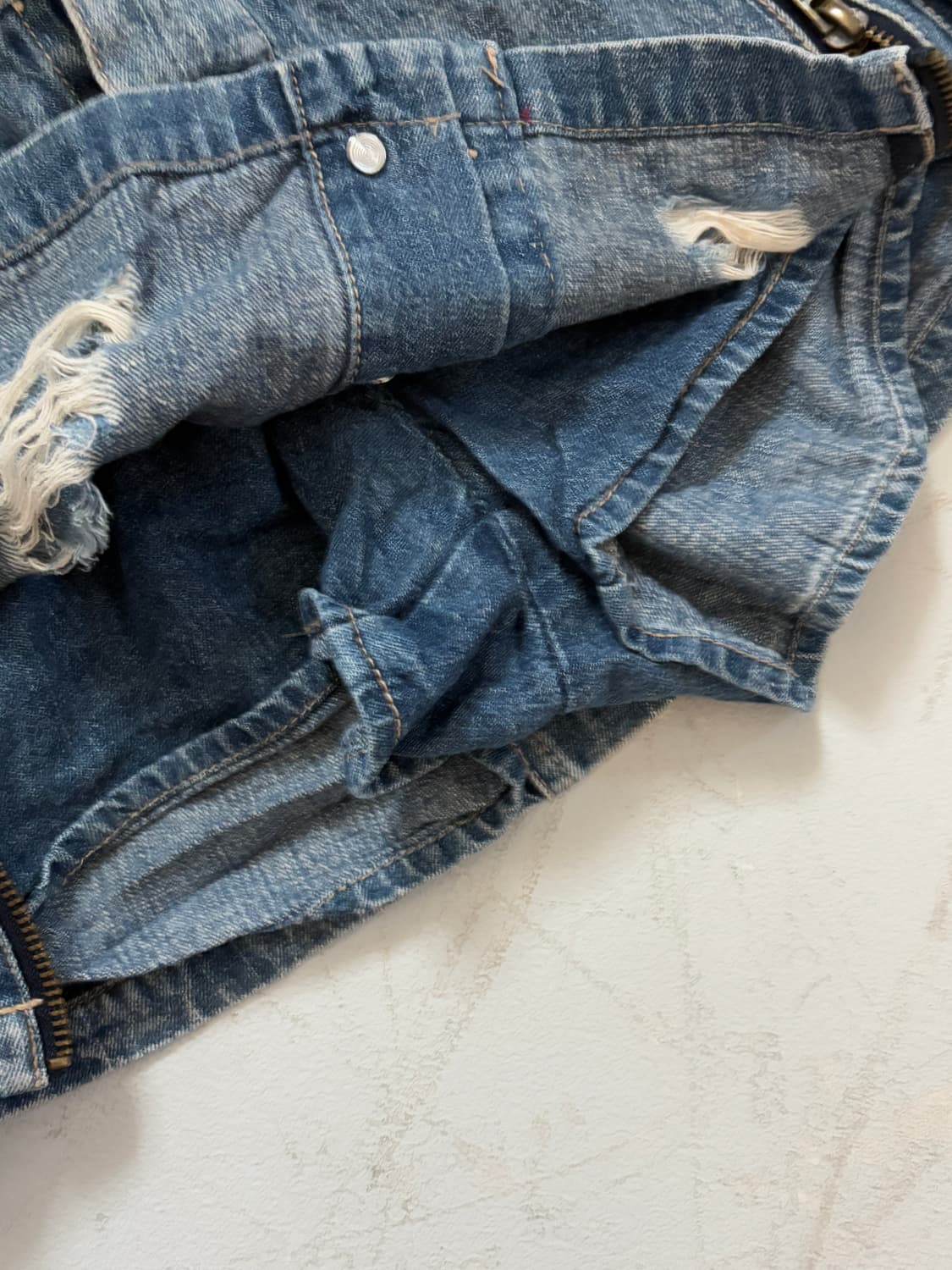 • denim detail shorts skirt 상품이미지8