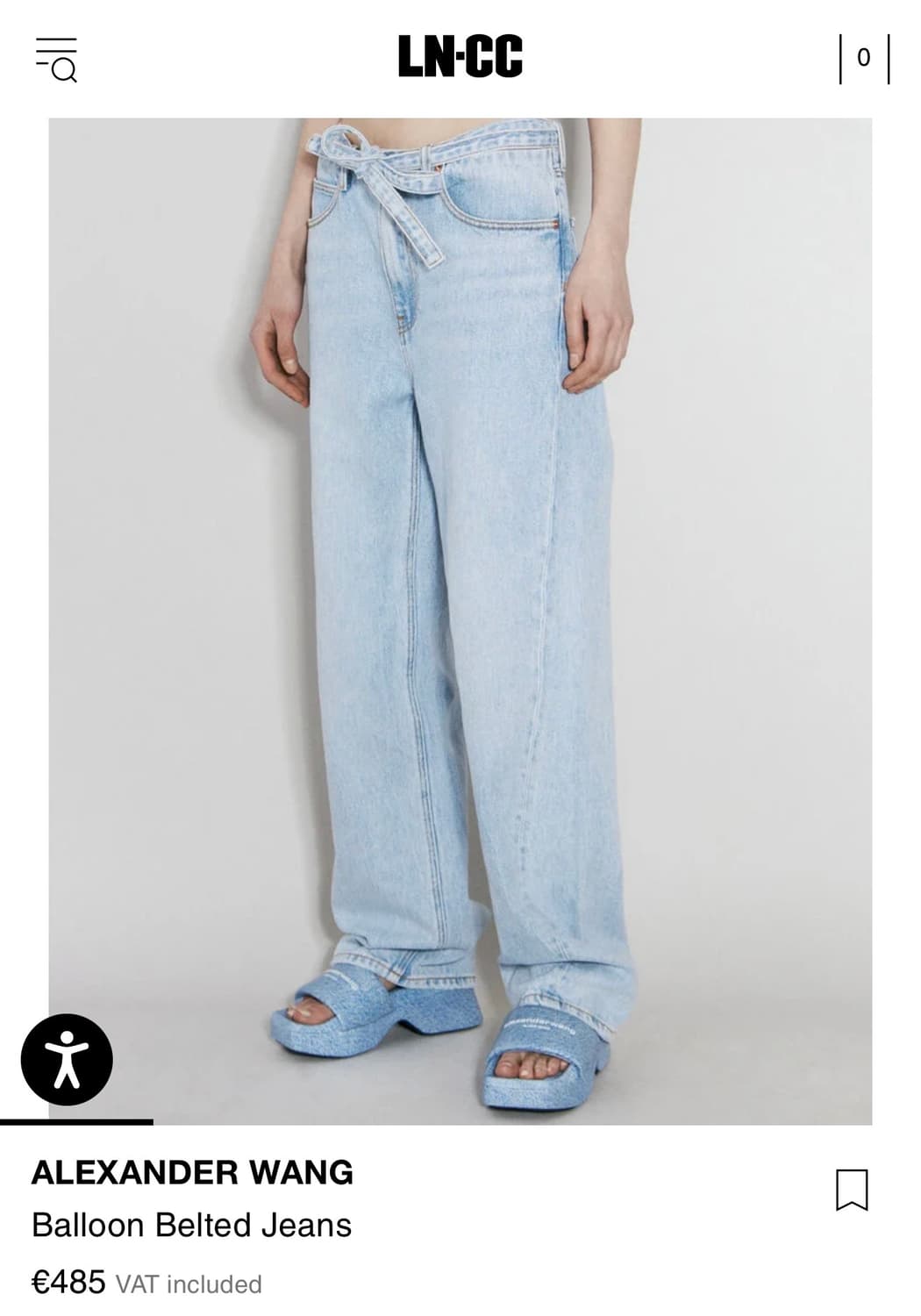 Alexander Wang Balloon Belted jeans 상품이미지6