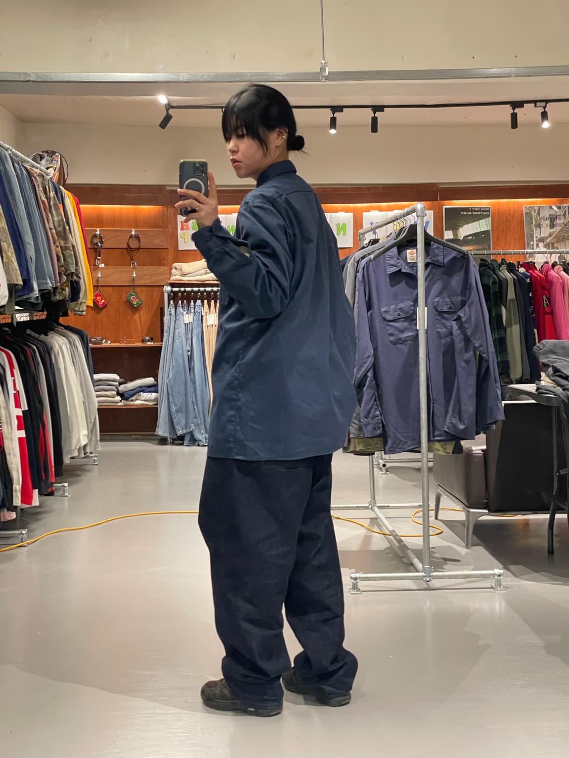 디키즈 워크 셔츠(블루)   상품이미지6