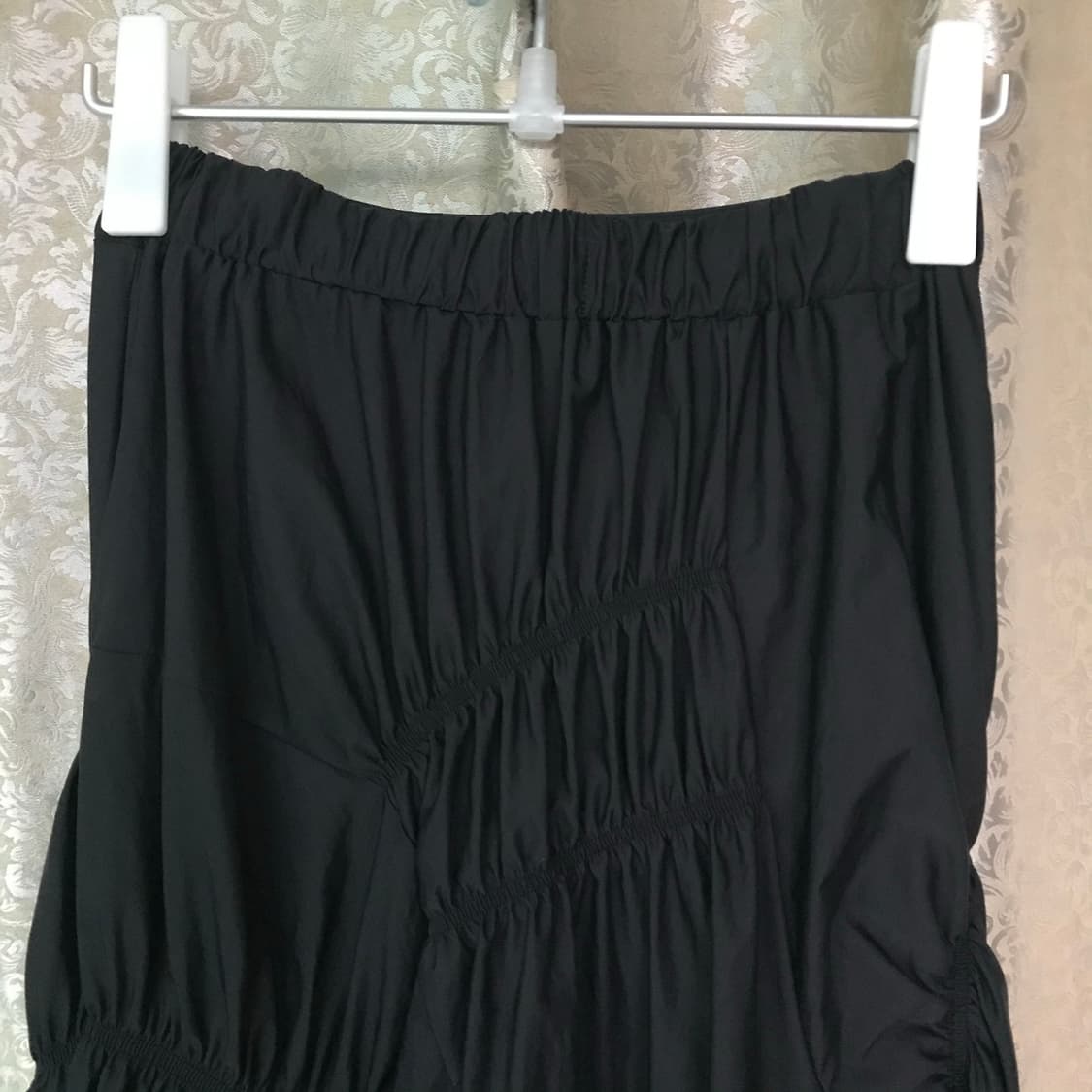 Black shirring long skirt 상품이미지7