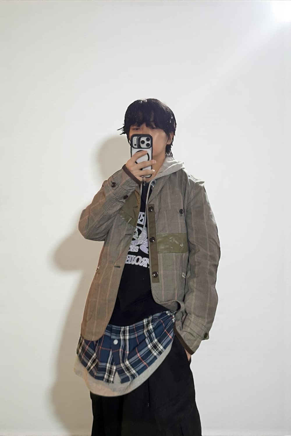 준야와타나베 12SS 패치워크 자켓 상품이미지1