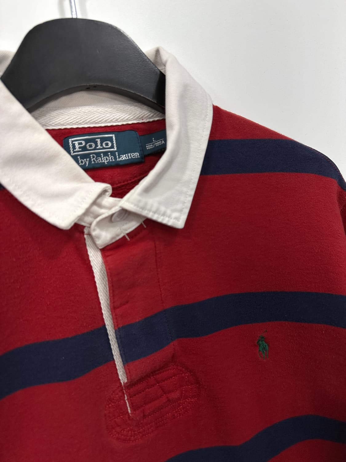 폴로 랄프로렌 스트라이프 럭비 티셔츠 L 상품이미지2