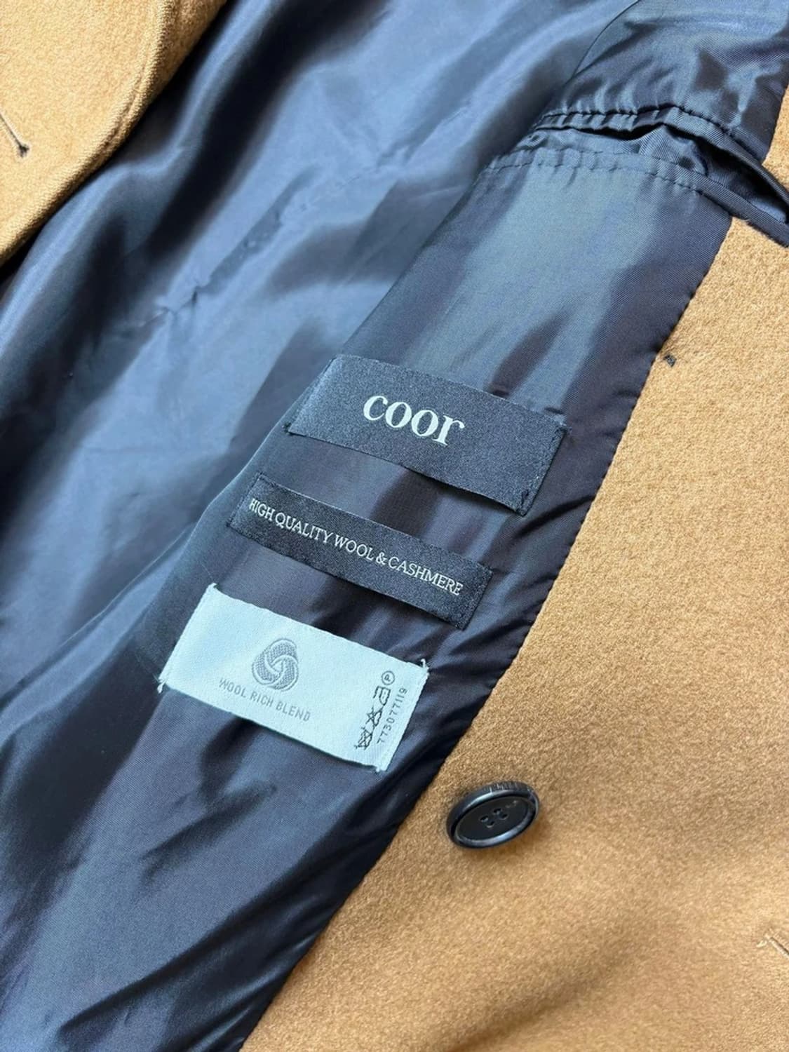 쿠어 COOR 캐시미어 블렌드 더블 롱 코트 PN6531 상품이미지7