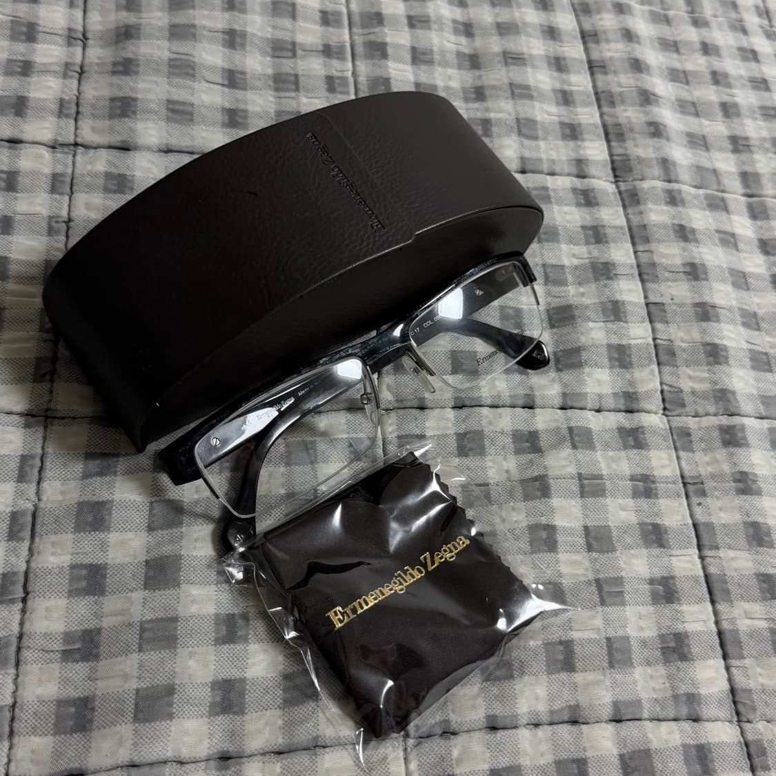(OS) 에르메네질도 제냐 하프 반뿔테 안경 상품이미지9