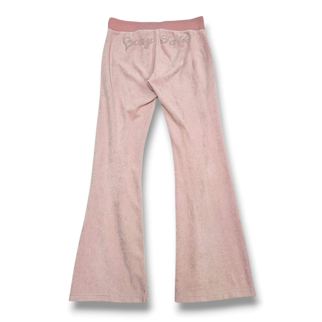  Body talk 벨벳 부츠컷 트레이닝 팬츠 연핑크 상품이미지7