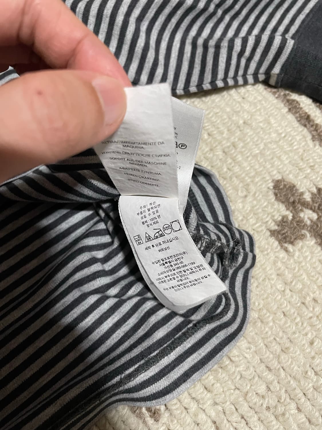 폴로 랄프로렌 스트라이프 롱슬리브 엄성현 상품이미지3