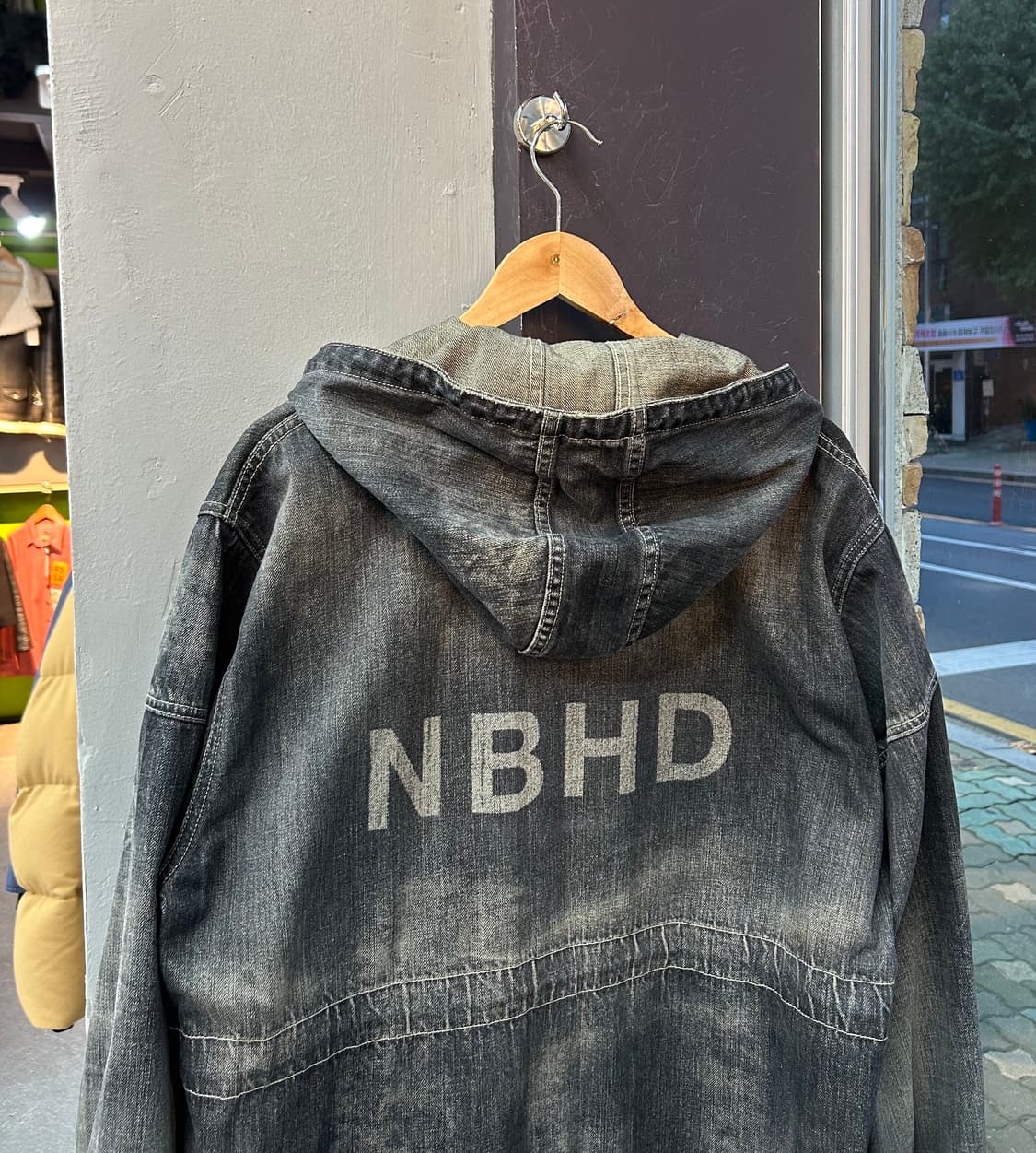 M/ 네이버후드 워시드 데님 후드 자켓 상품이미지5