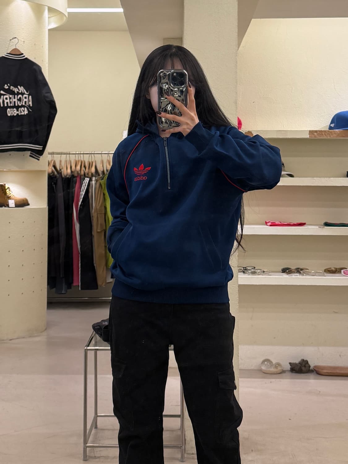 아디다스 오리지널스 트레포일 하프집업 U1412 상품이미지1