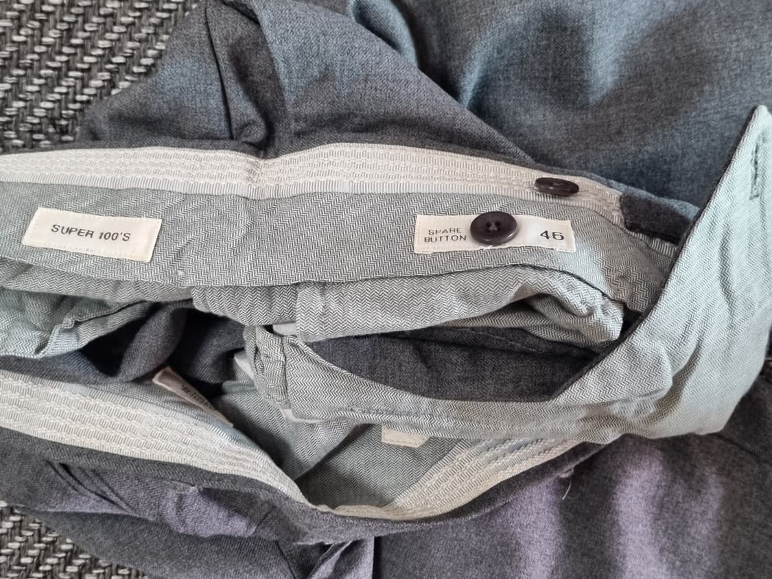 INCOTEX (by Slowear) — 그레이 울 혼방 슬랙스 상품이미지3