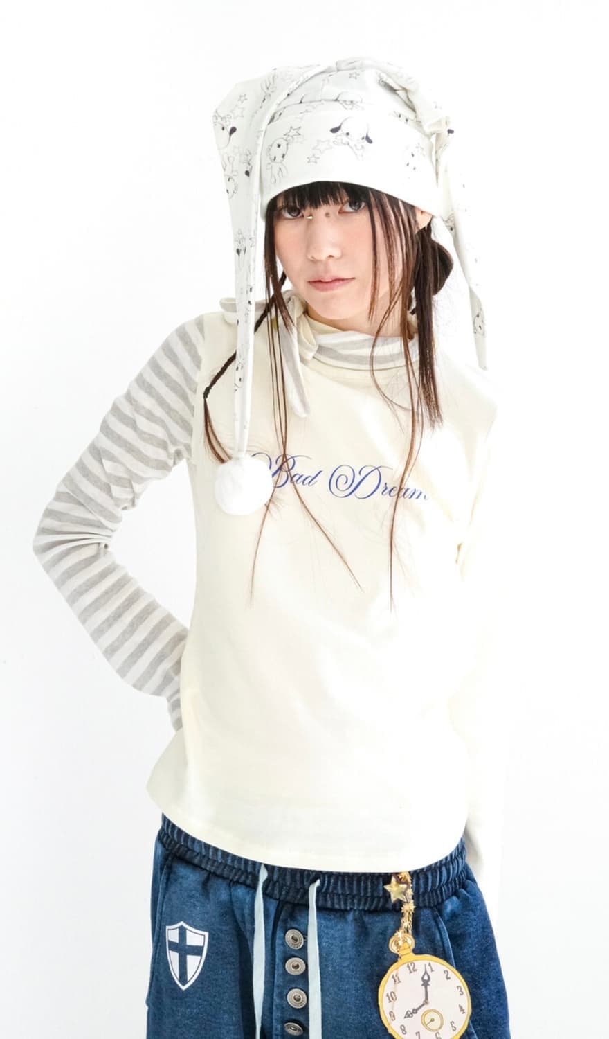 샵페어리 스카프 터틀넥 petit scarf stripe turtlene 상품이미지1