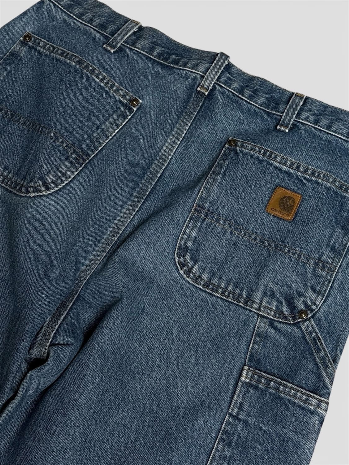 칼하트 가죽탭 더블니 카펜터팬츠 상품이미지4