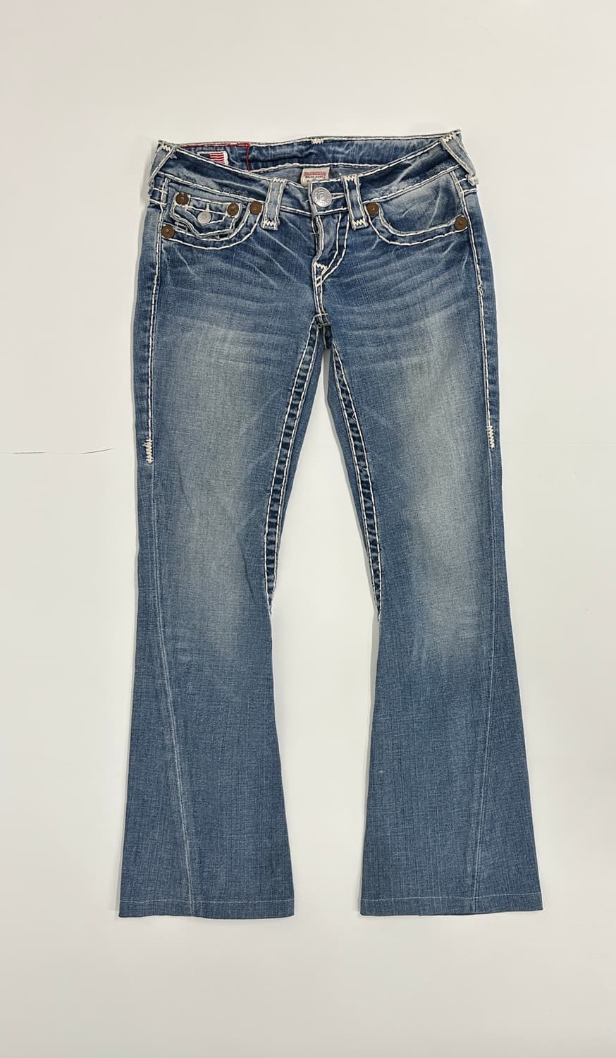 트루릴리진 스티치 플레어 연청 데님 25 상품이미지2