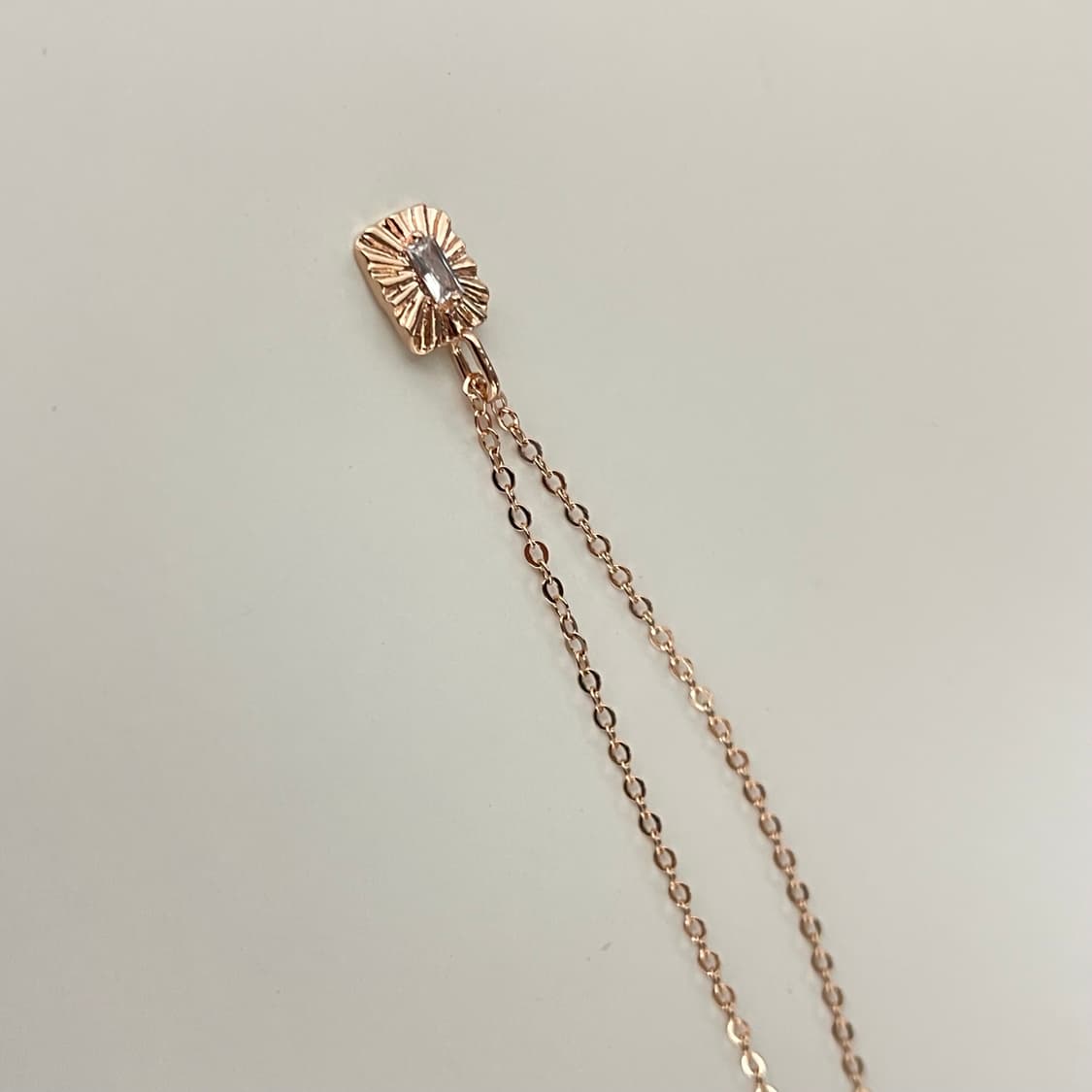 새상품) 전체 925실버 로즈골드 도금된 925은 목걸이 상품이미지4