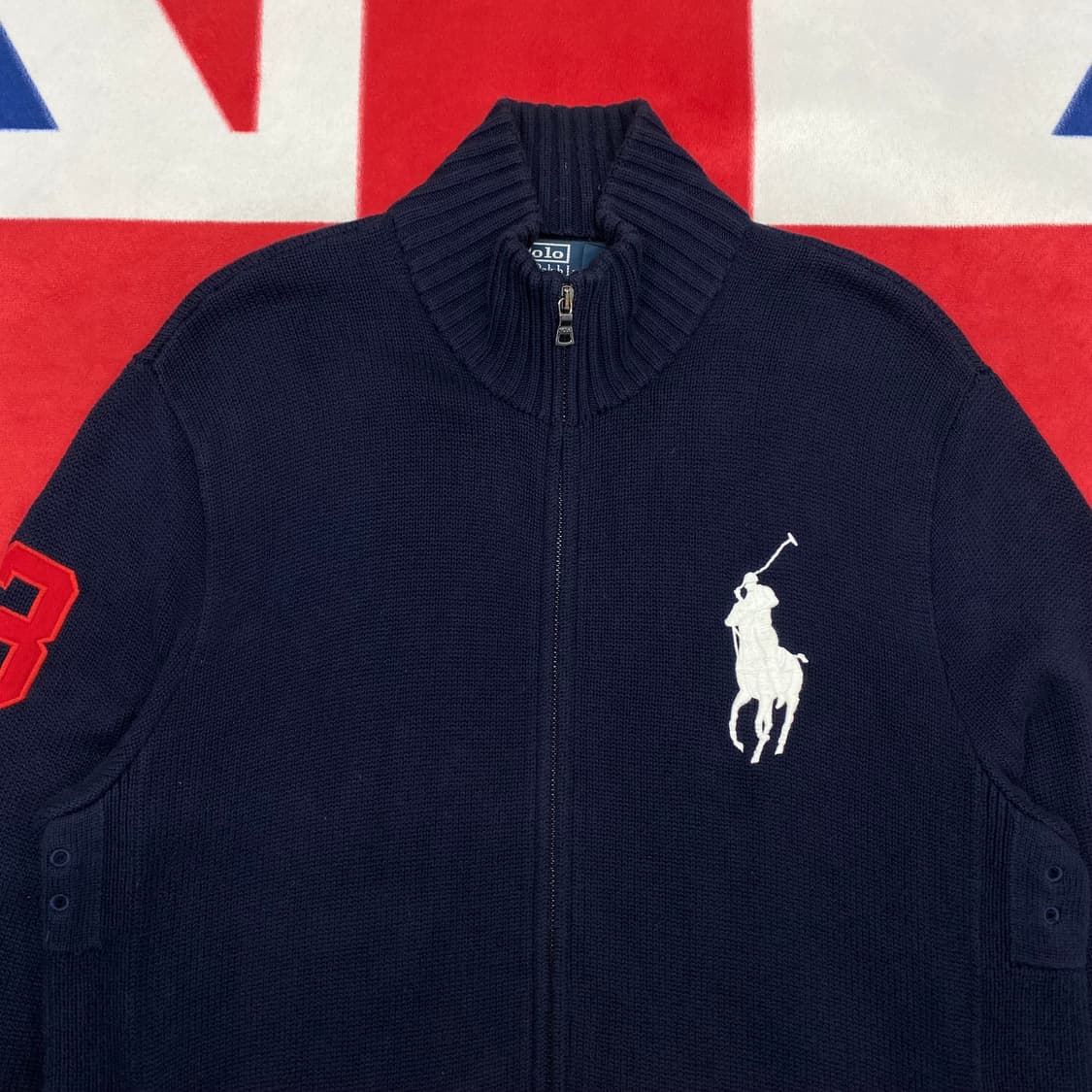 폴로 빅포니 니트집업 XXL 상품이미지3