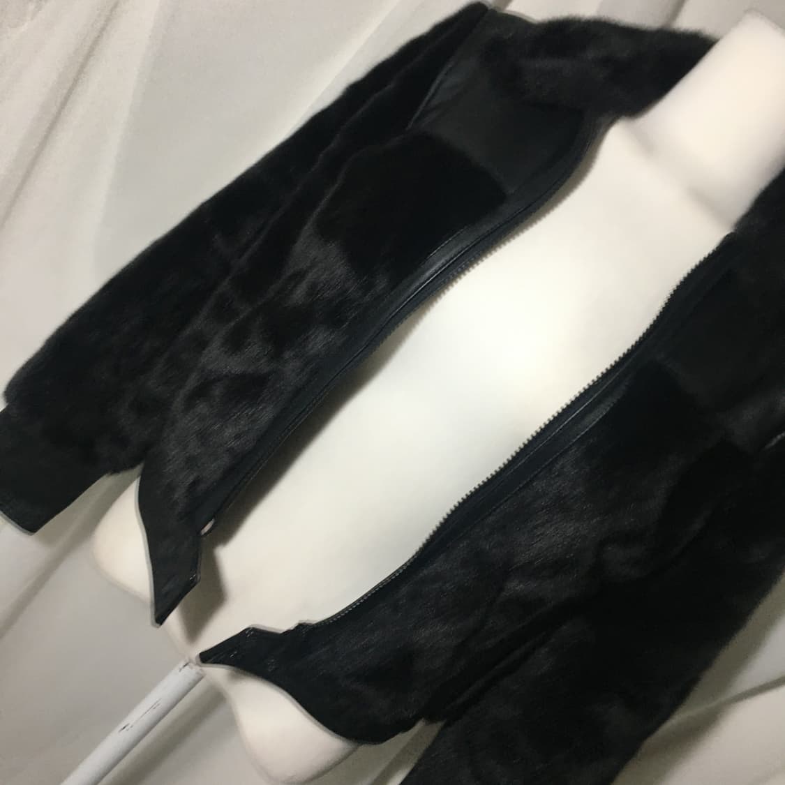 H&m 레더 퍼 자켓 상품이미지3