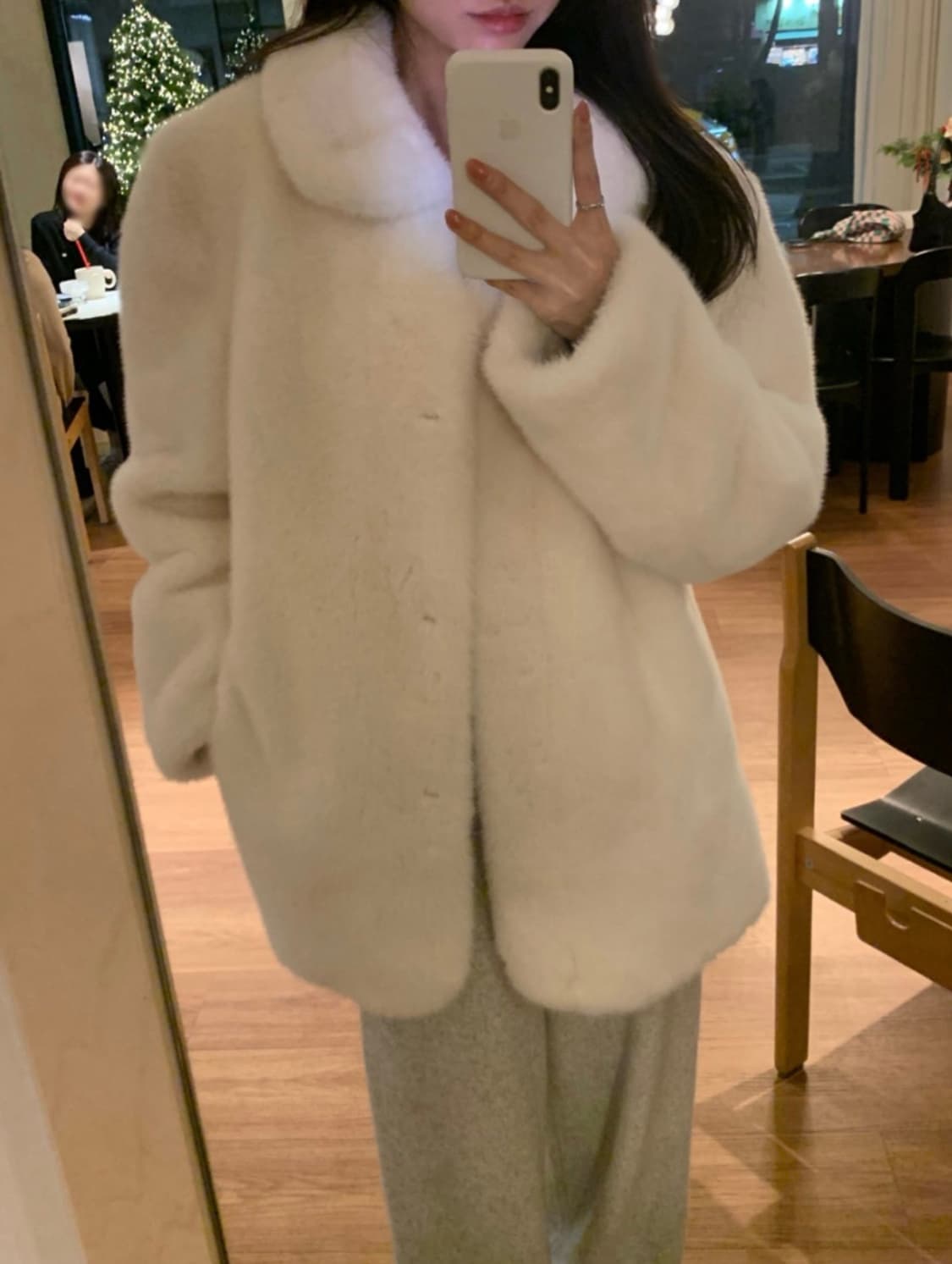 (새상품)멜로 밍크 퍼코트 상품이미지5