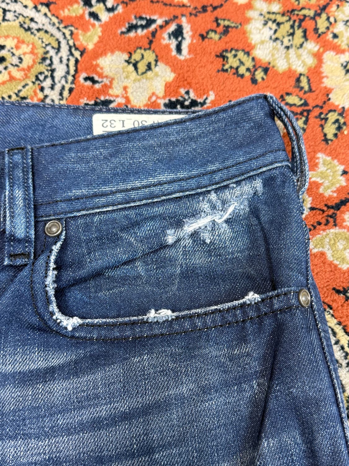 디젤 자탄 0073H 부츠컷 플레어진 데님팬츠 30x32 상품이미지7