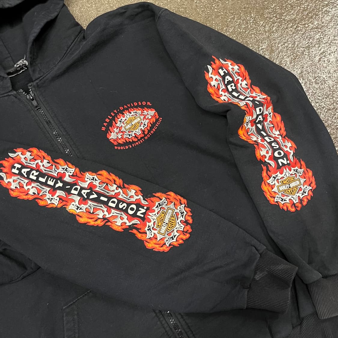 할리데이비슨 플레임 후드 집업 (100) 상품이미지2