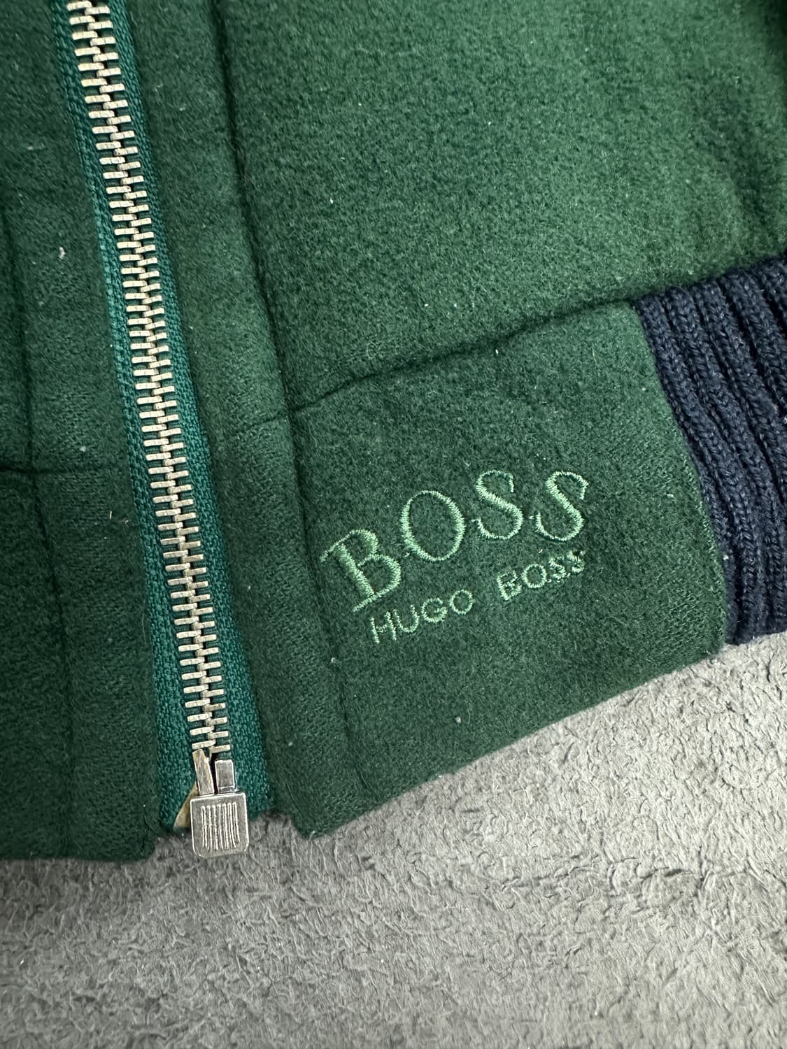 80s HUGO BOSS 울/캐시미어 봄버 자켓 48 상품이미지5