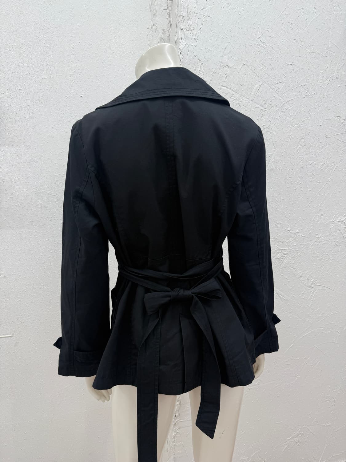 빈티지 MIMI 블랙 더블 라인 코트 상품이미지3